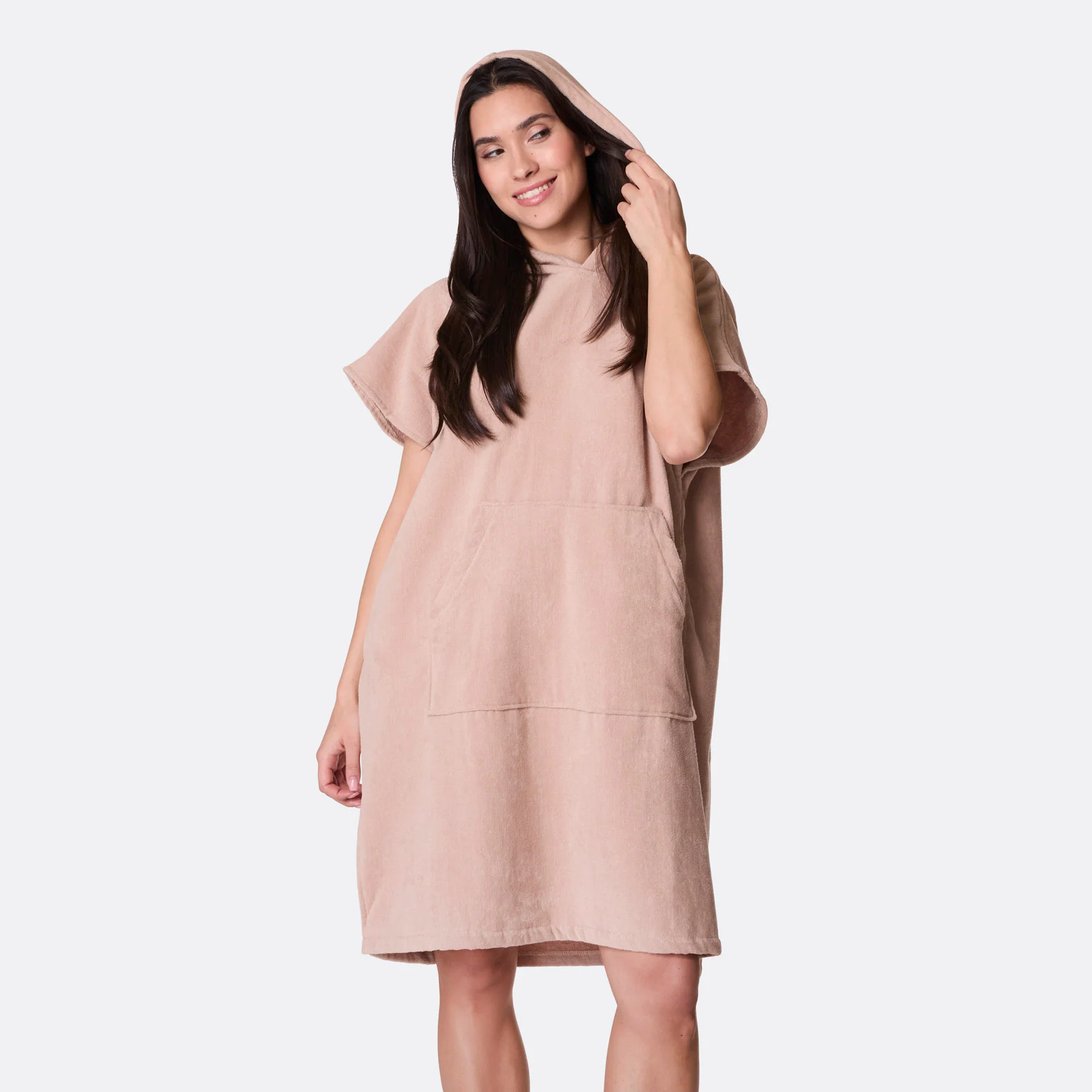 Beige Badeponcho - Image 3