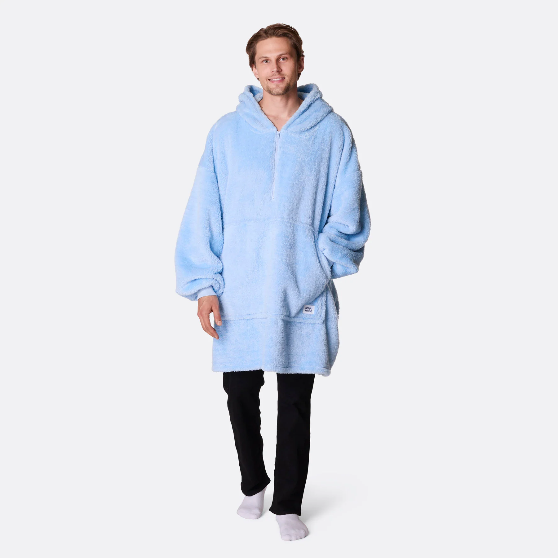 Blå Teddy HappyHoodie - Image 3