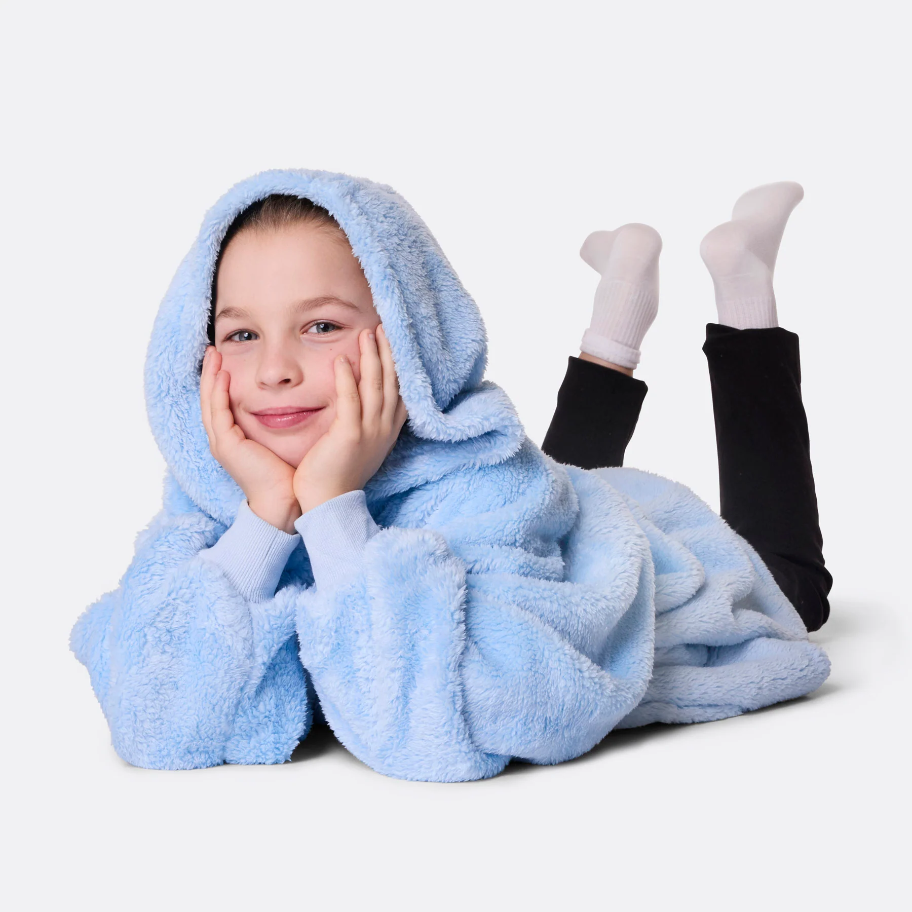 Blå Teddy HappyHoodie Barn - Image 2