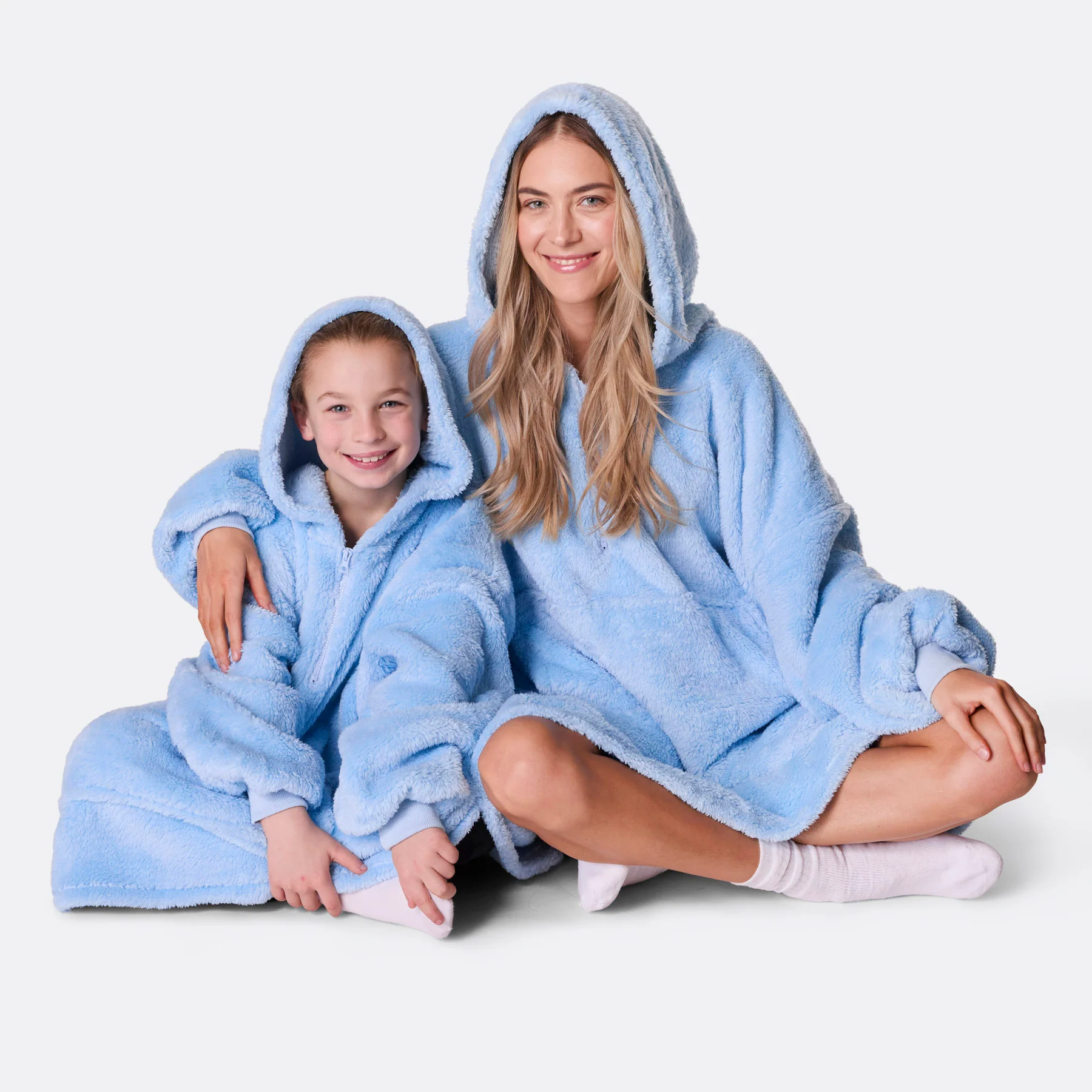 Blå Teddy HappyHoodie Barn - Image 3