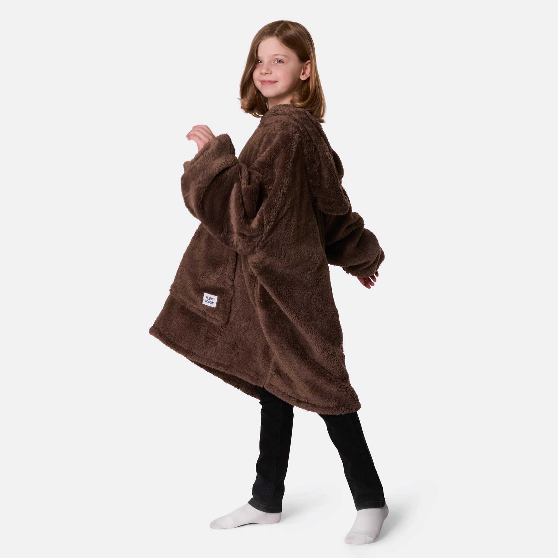 Brun Teddy HappyHoodie Barn - Image 3