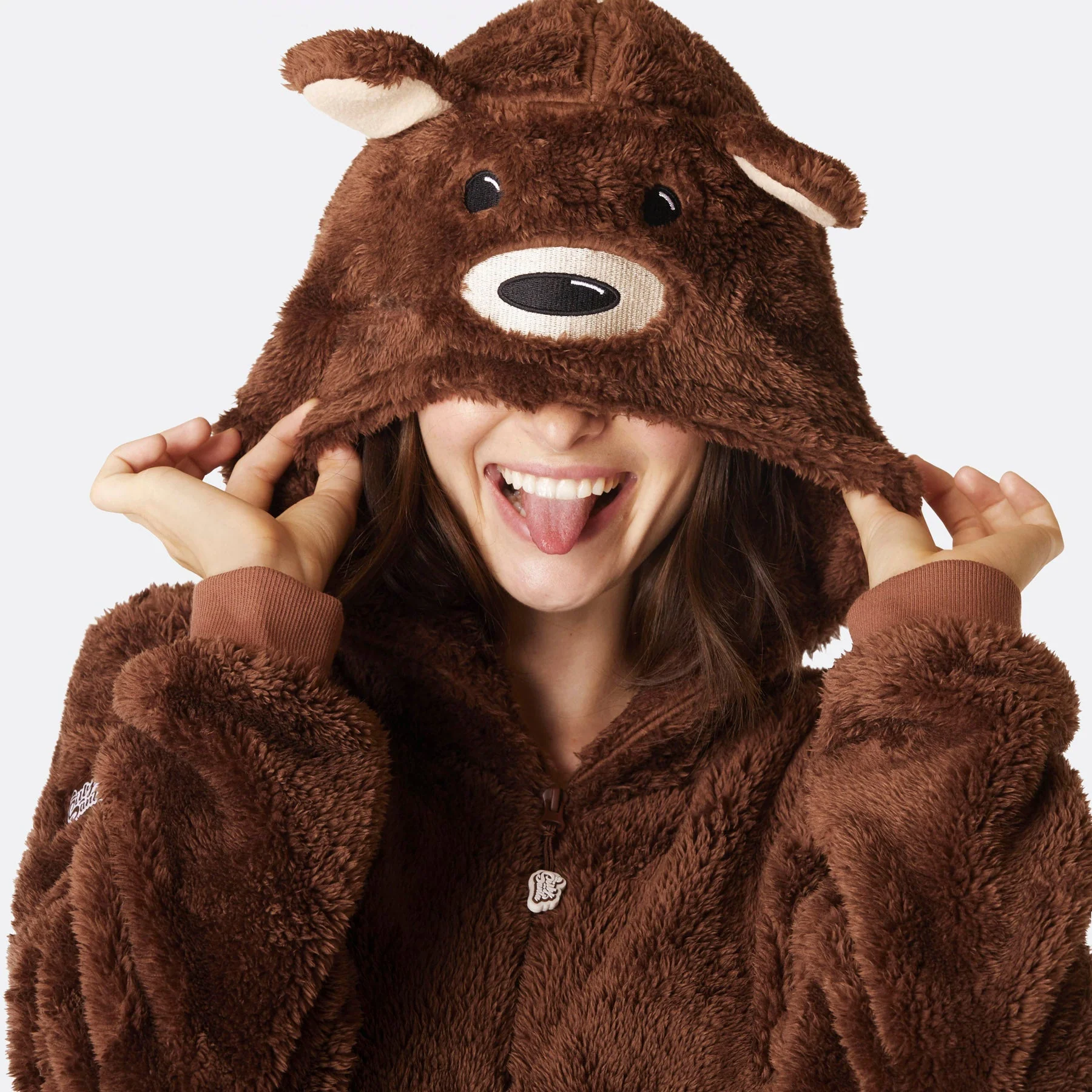 Brun Teddy Onesie Dame - Image 4