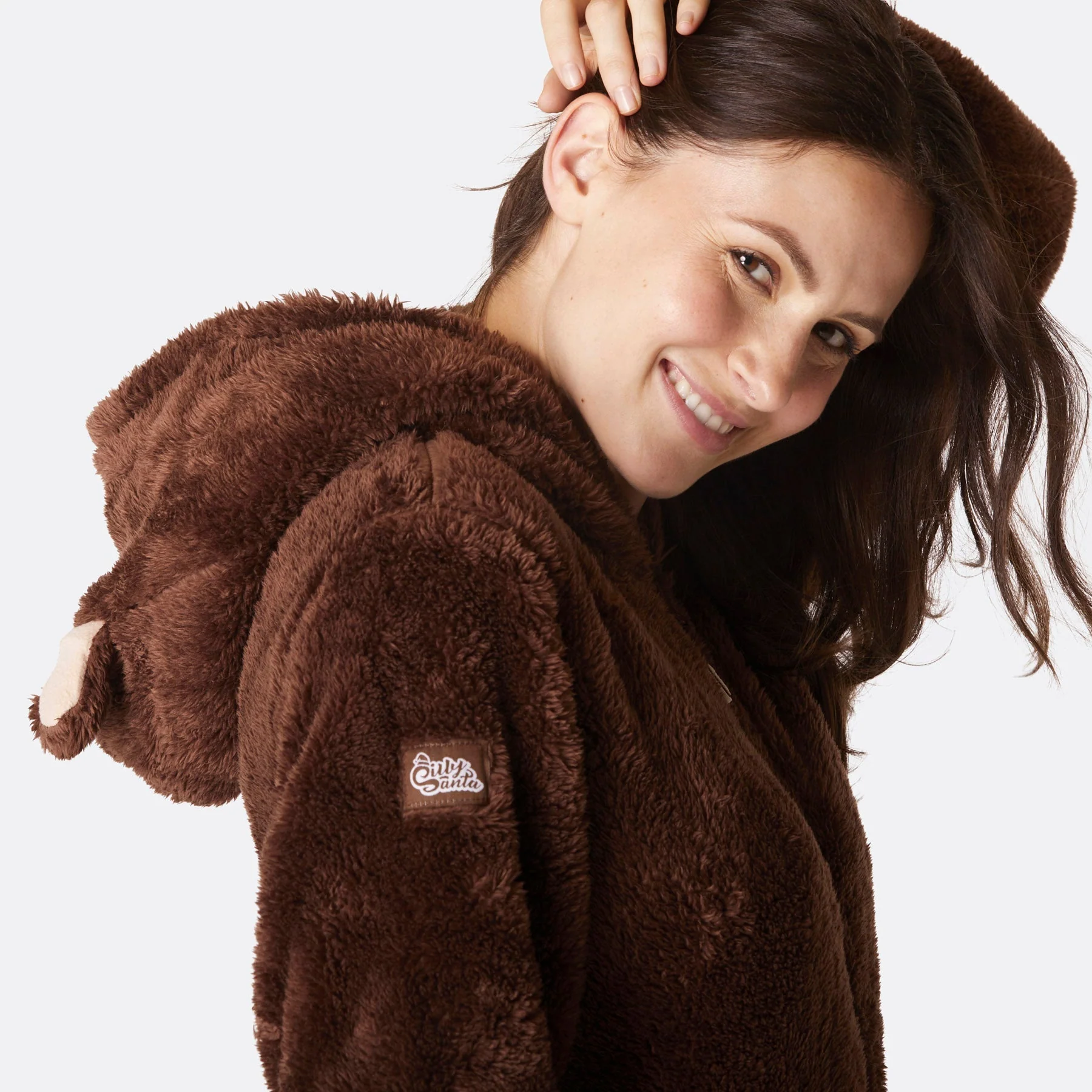 Brun Teddy Onesie Dame - Image 5
