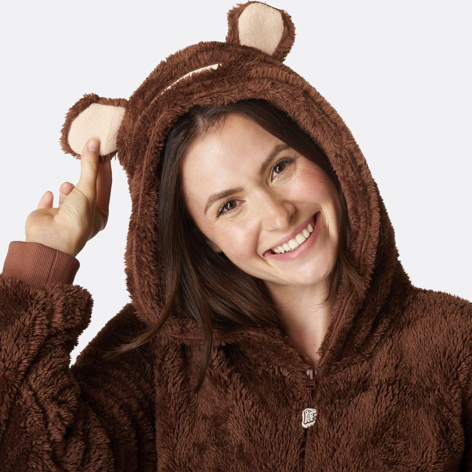 Brun Teddy Onesie Dame - Image 6