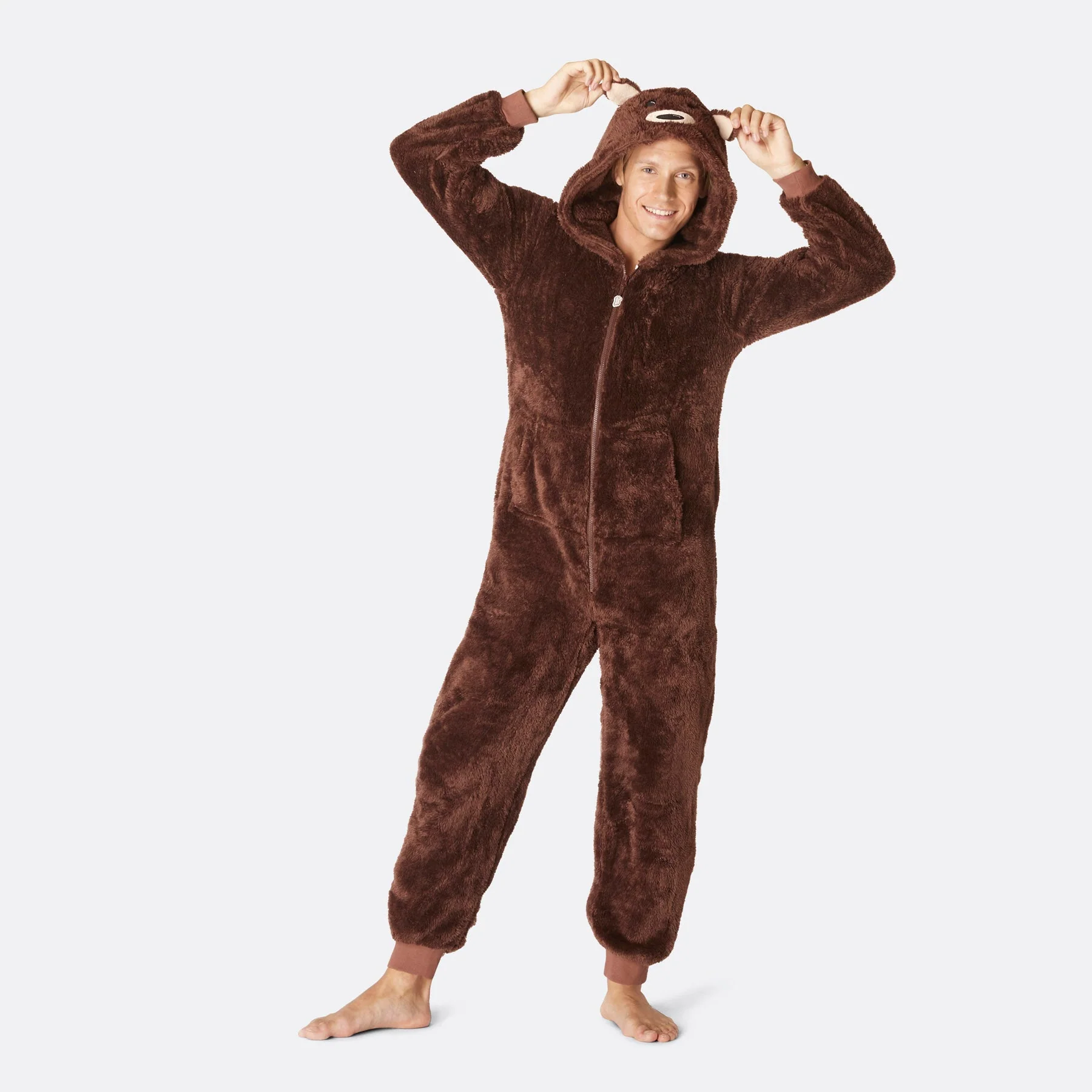 Brun Teddy Onesie Herre - Image 2