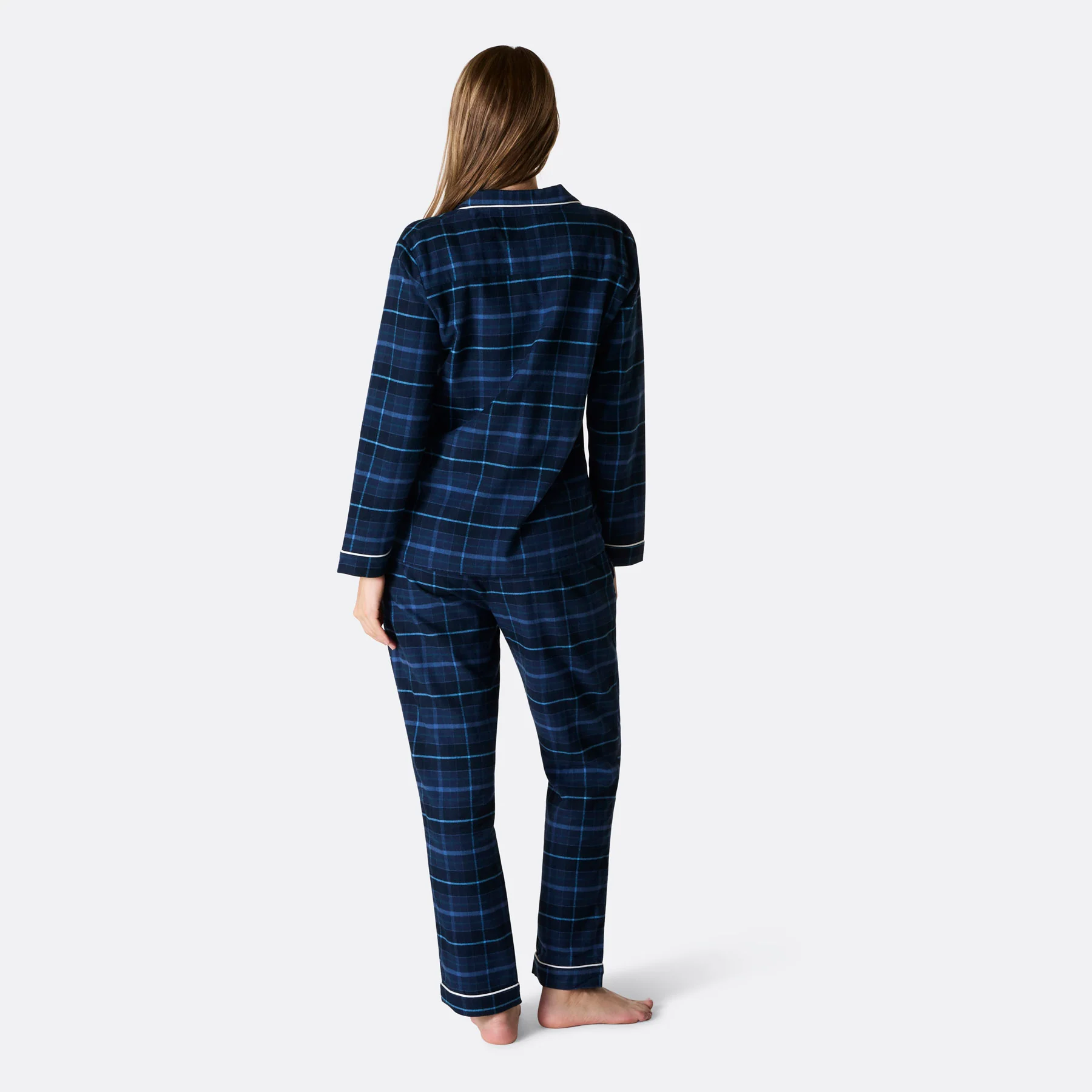 Flanell Blå Julepysj Dame - Image 4