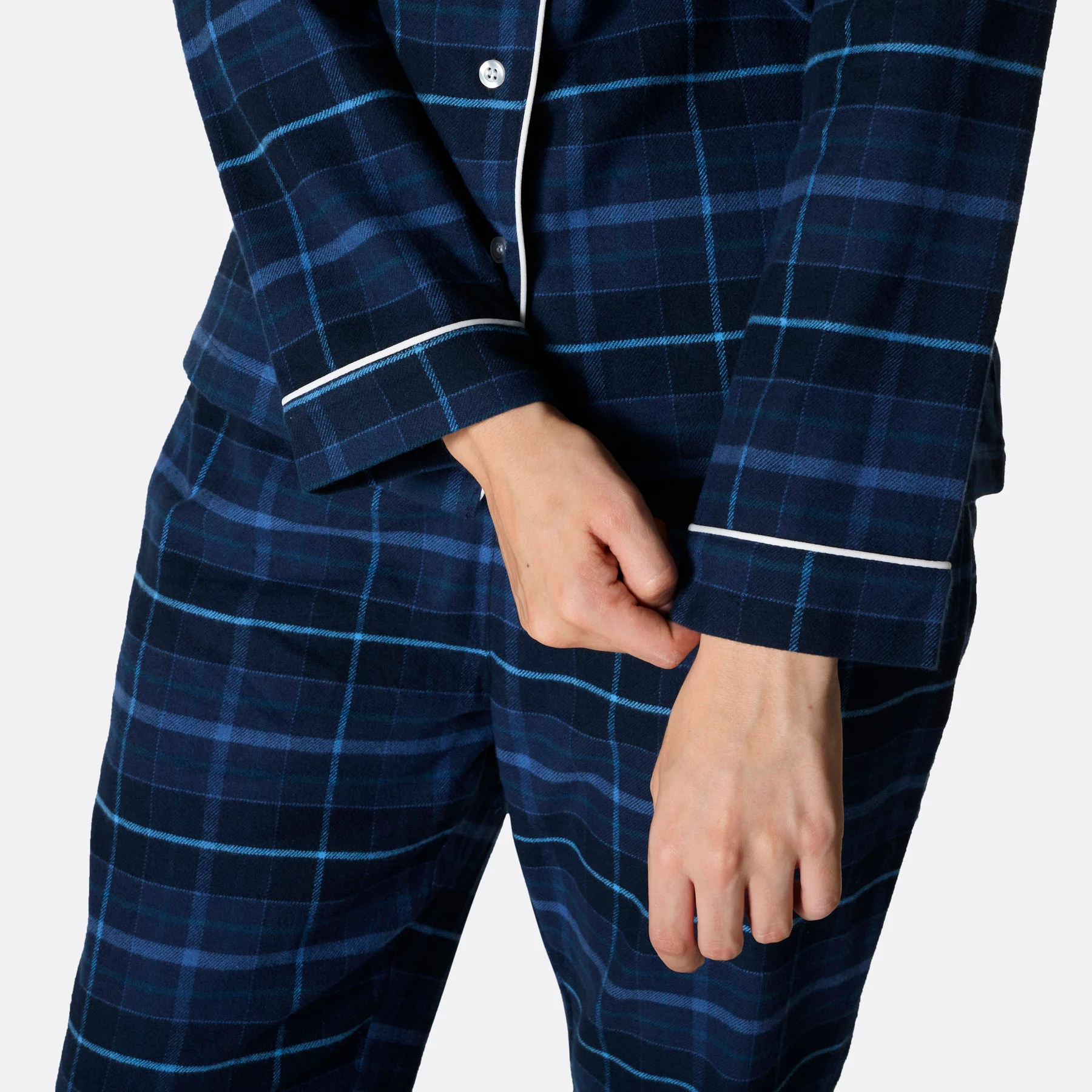 Flanell Blå Julepysj Dame - Image 6