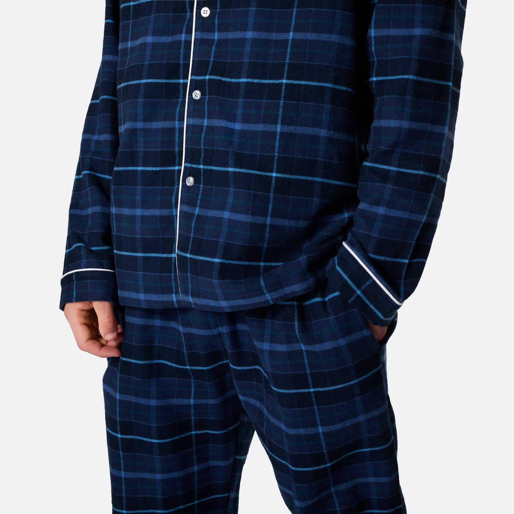 Flanell Blå Julepysj Herre - Image 7