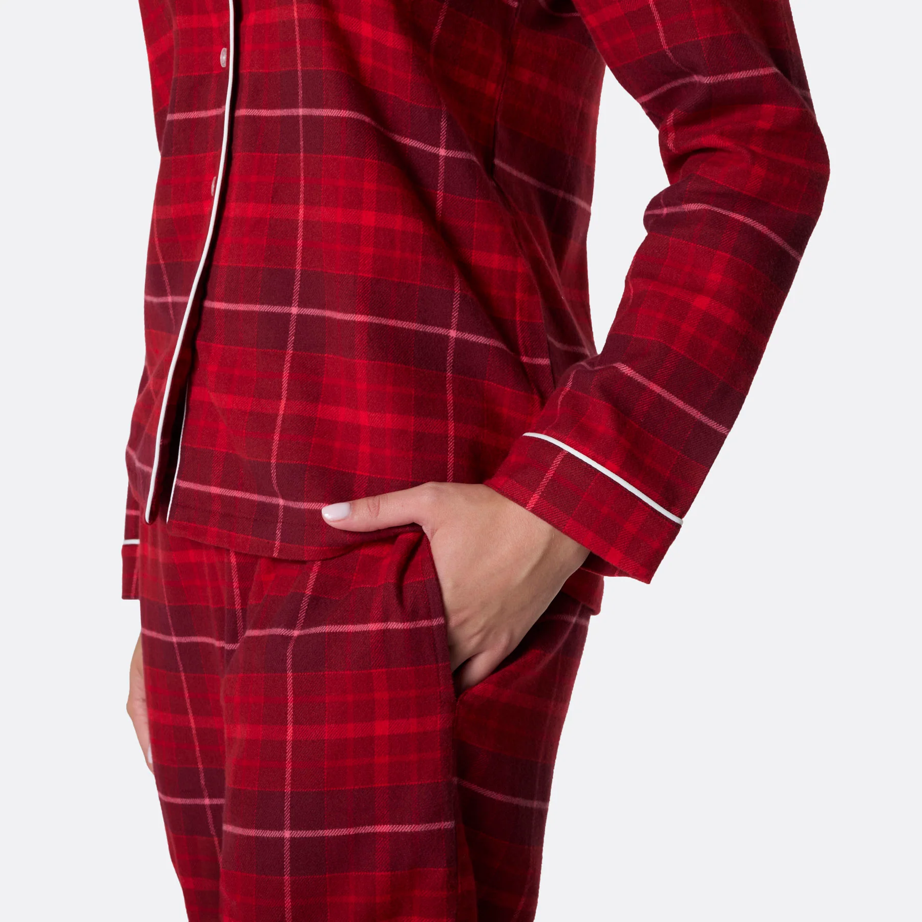 Flanell Rød Julepysj Dame - Image 5