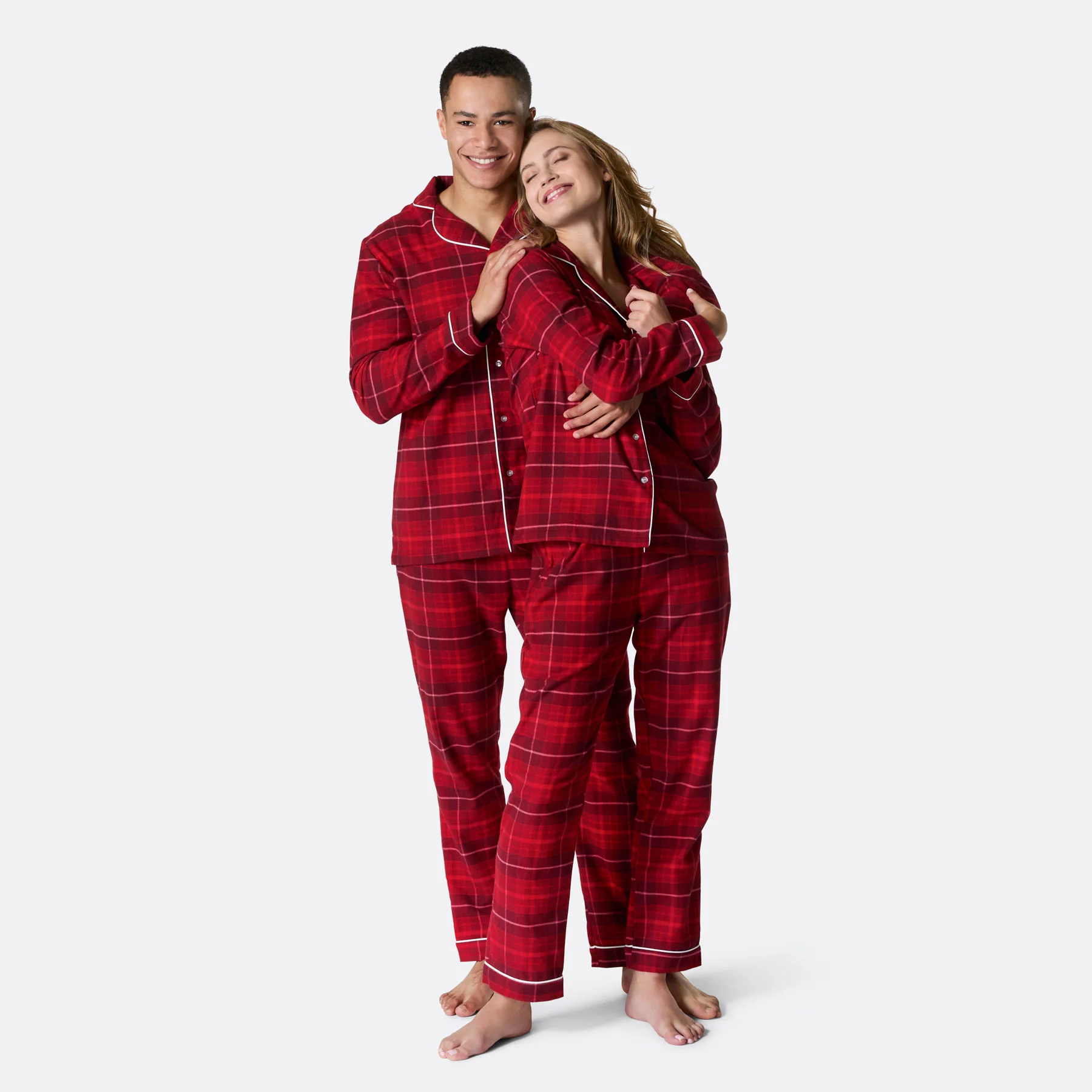 Flanell Rød Julepysj Dame - Image 6