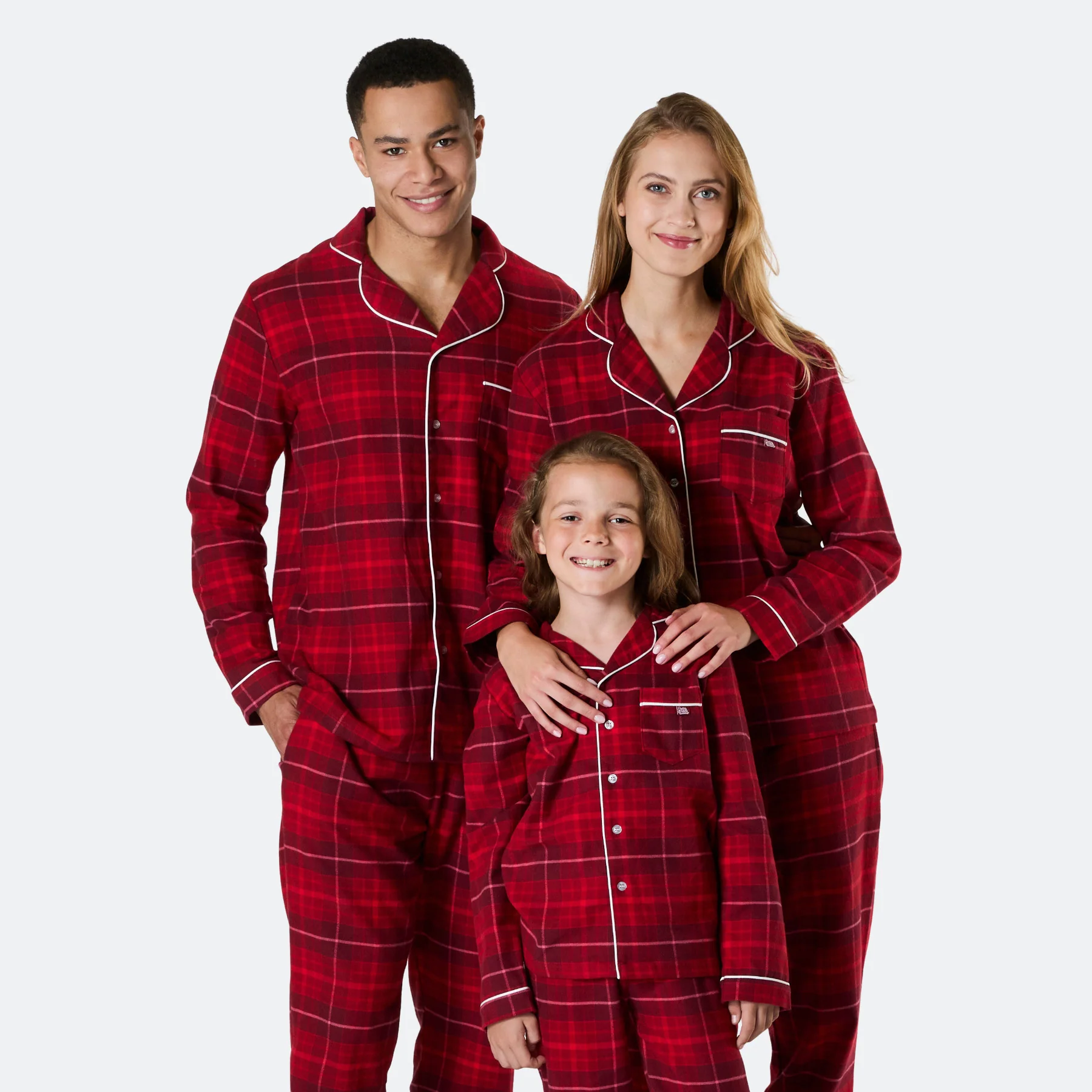 Flanell Rød Julepysj Familie