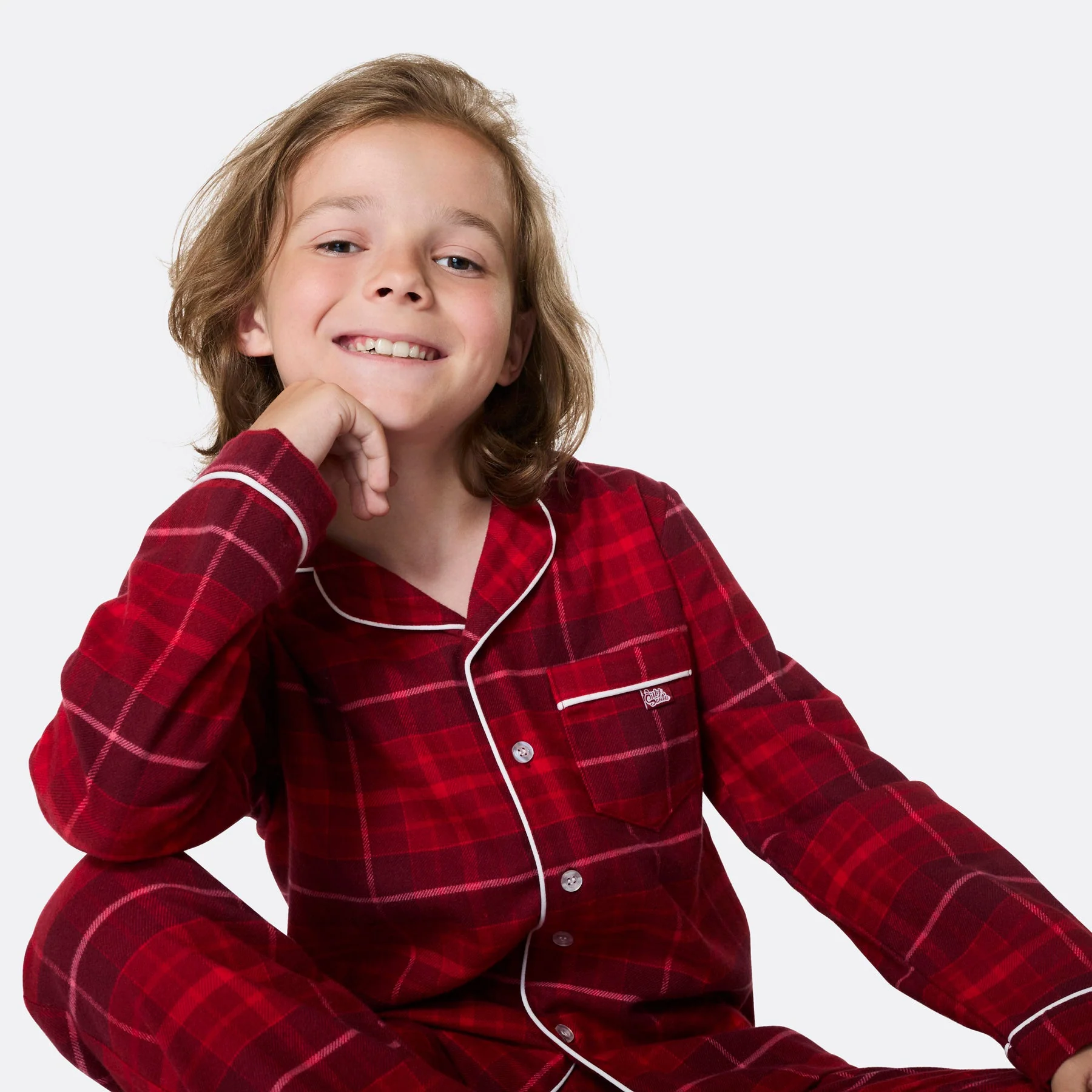 Flanell Rød Julepysj Familie - Image 5