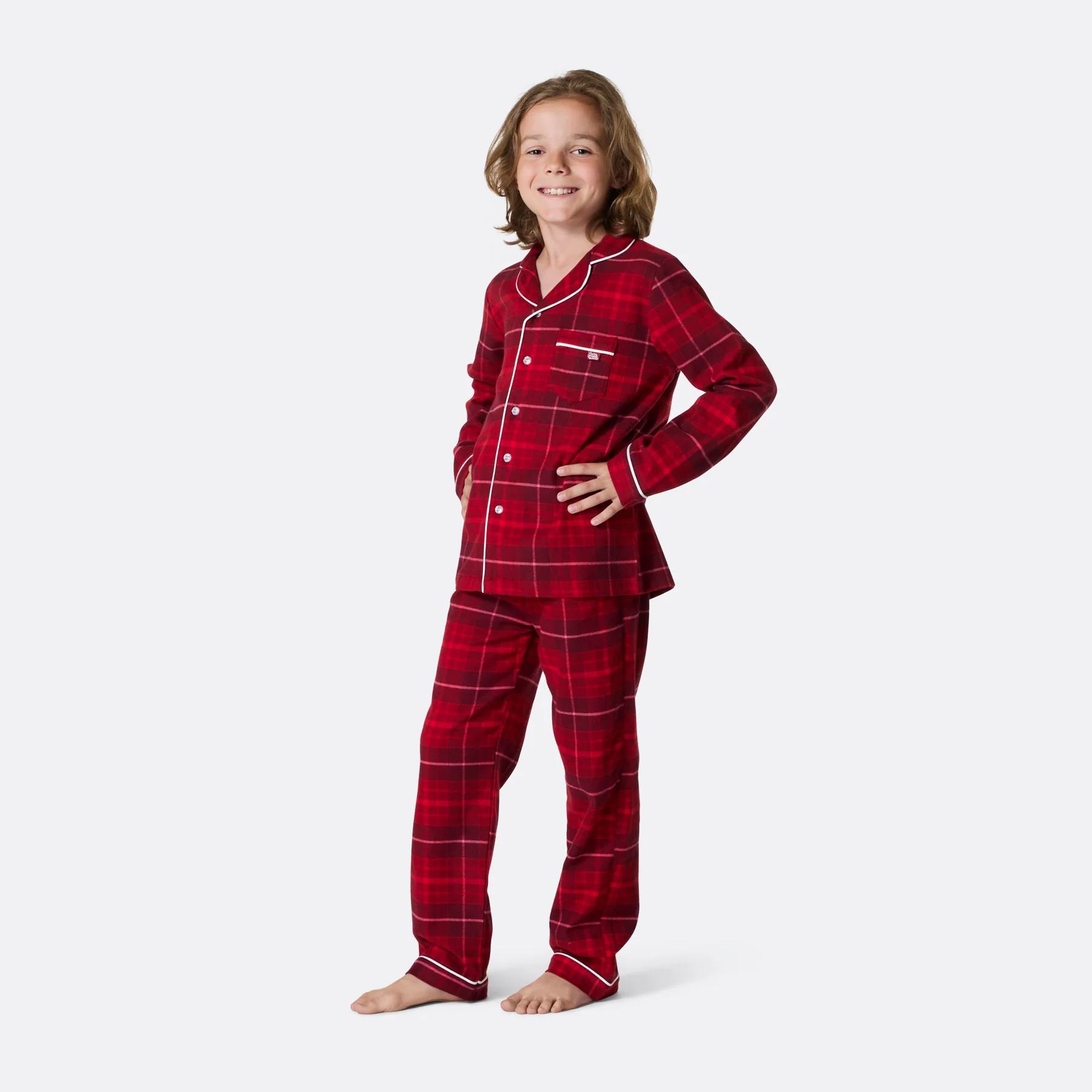 Flanell Rød Julepysj Familie - Image 9