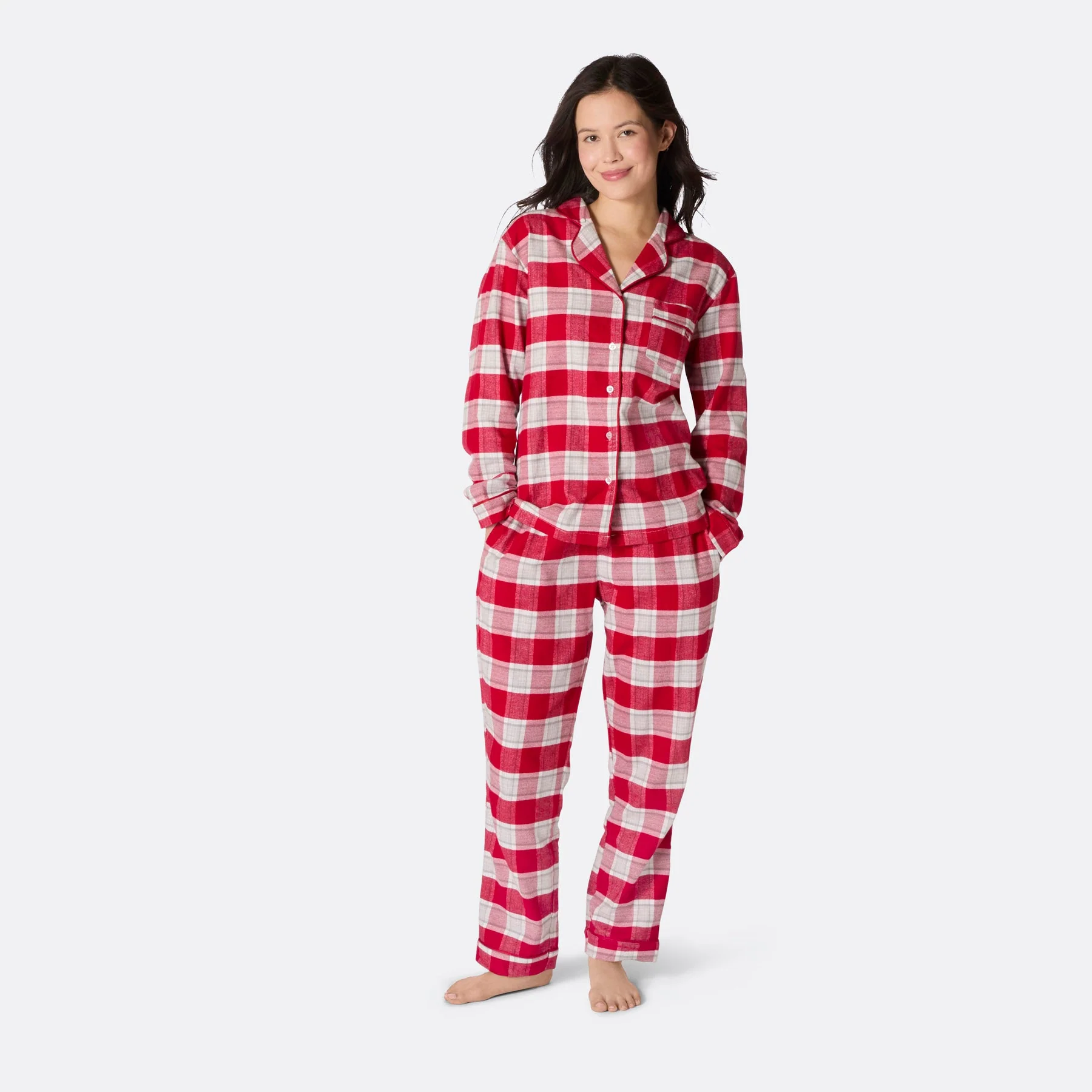 Flanell Rød Julepysj Familie - Image 3