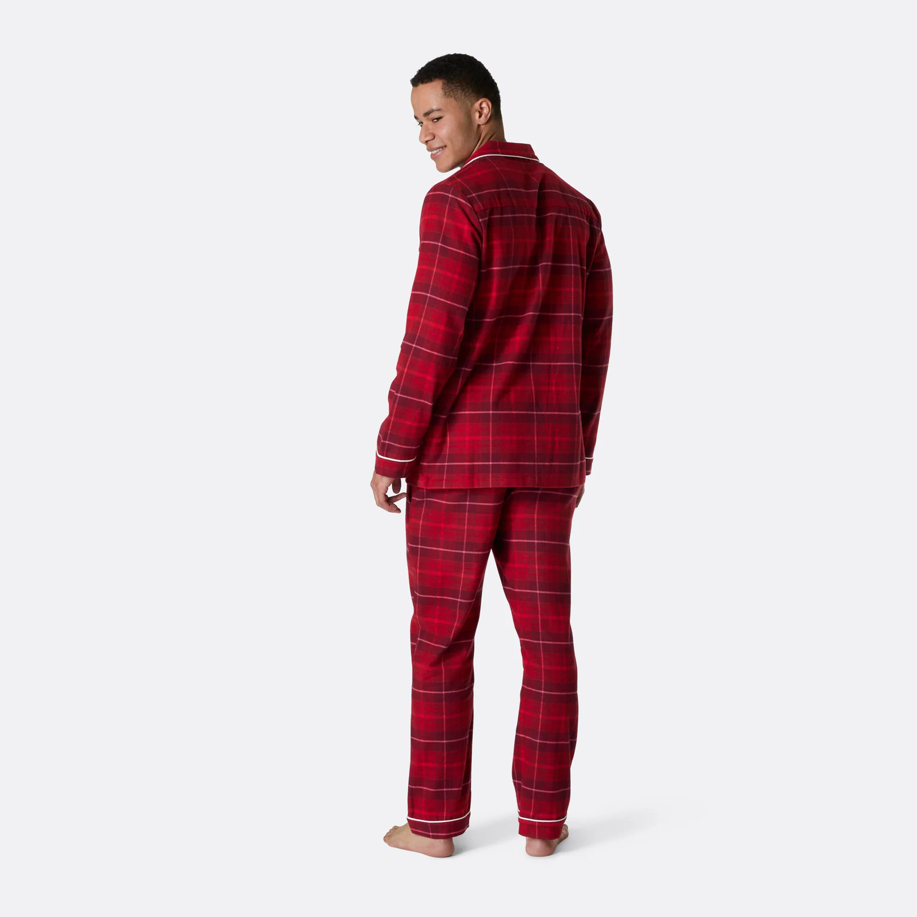 Flanell Rød Julepysj Herre - Image 4