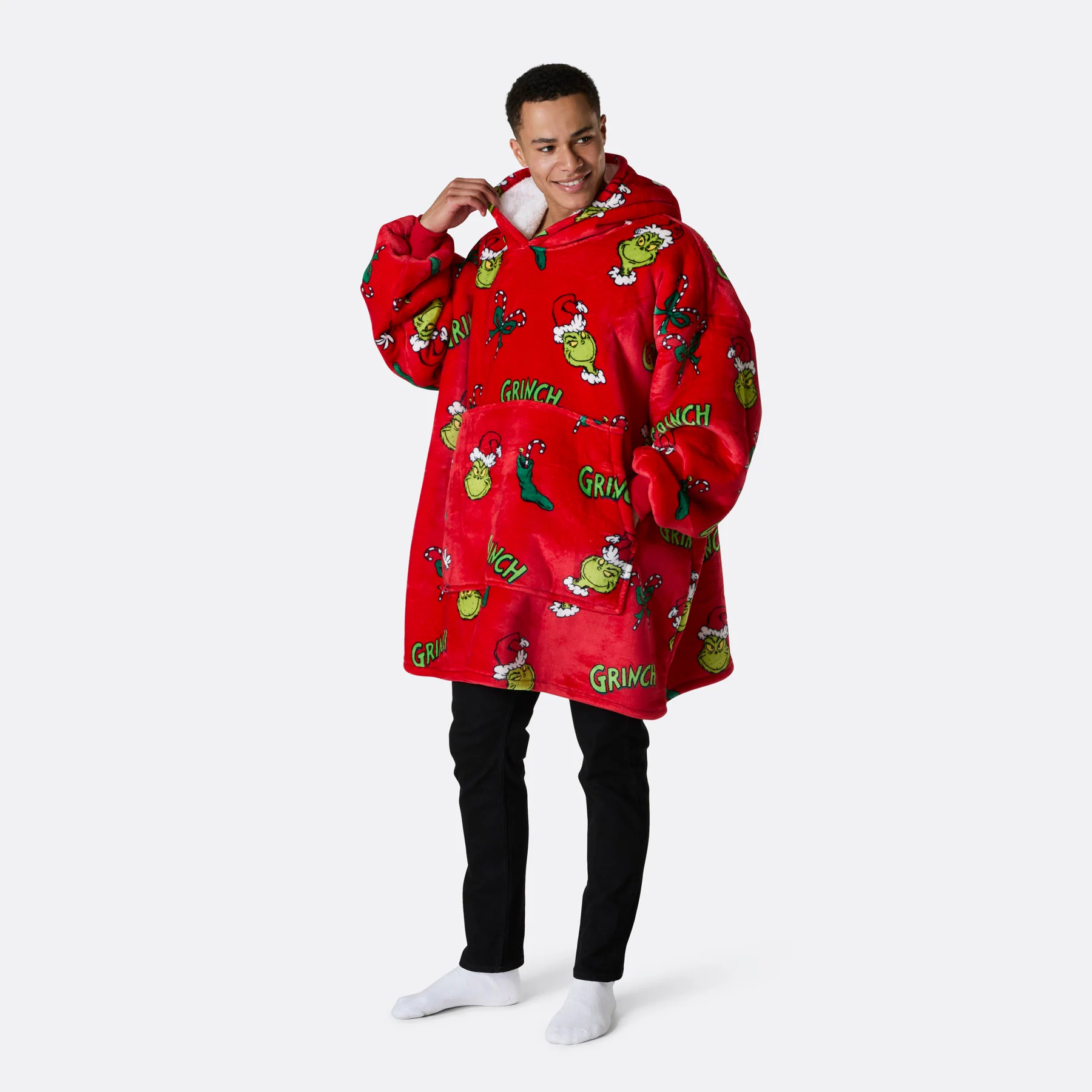Grinchen Rød HappyHoodie - Image 2