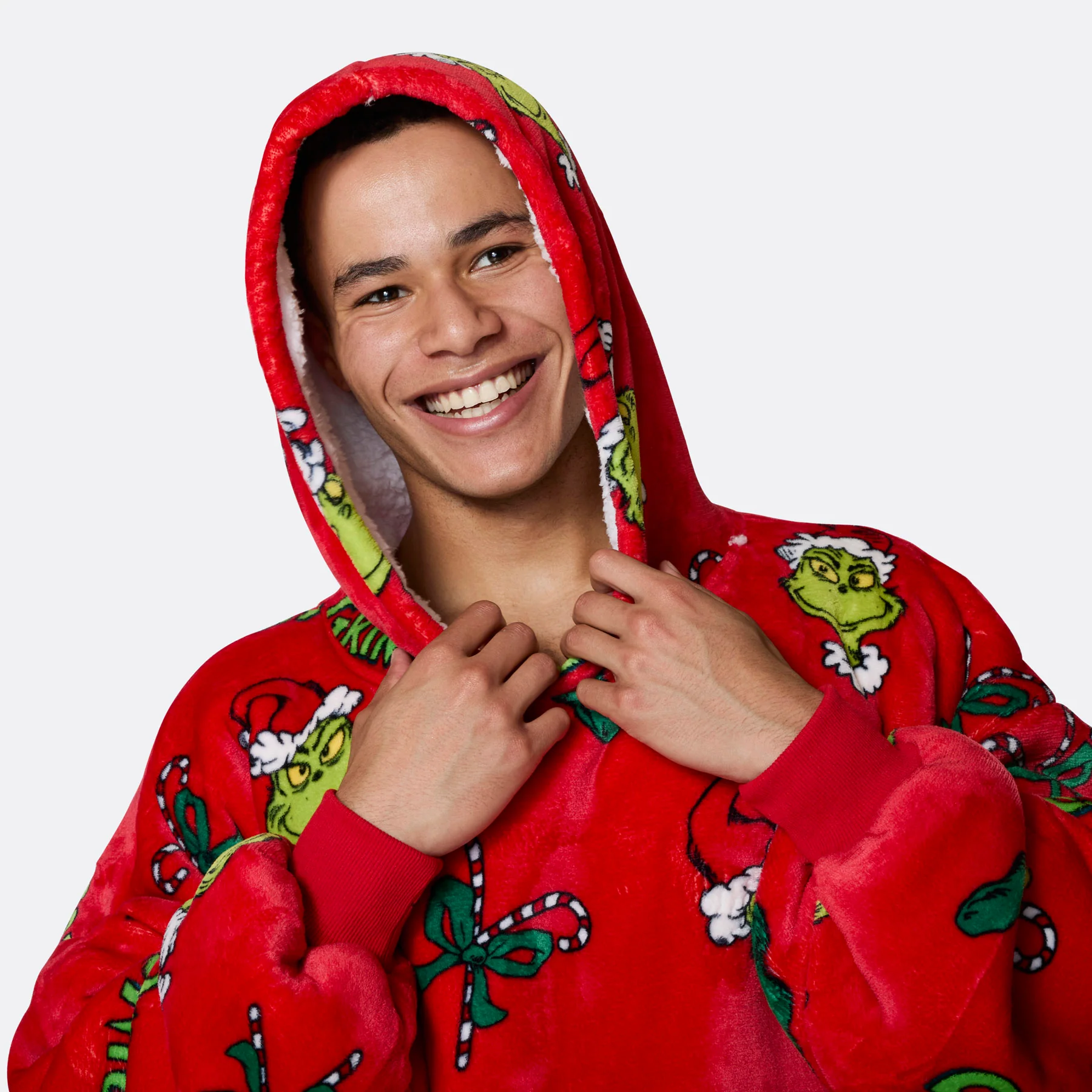 Grinchen Rød HappyHoodie - Image 6