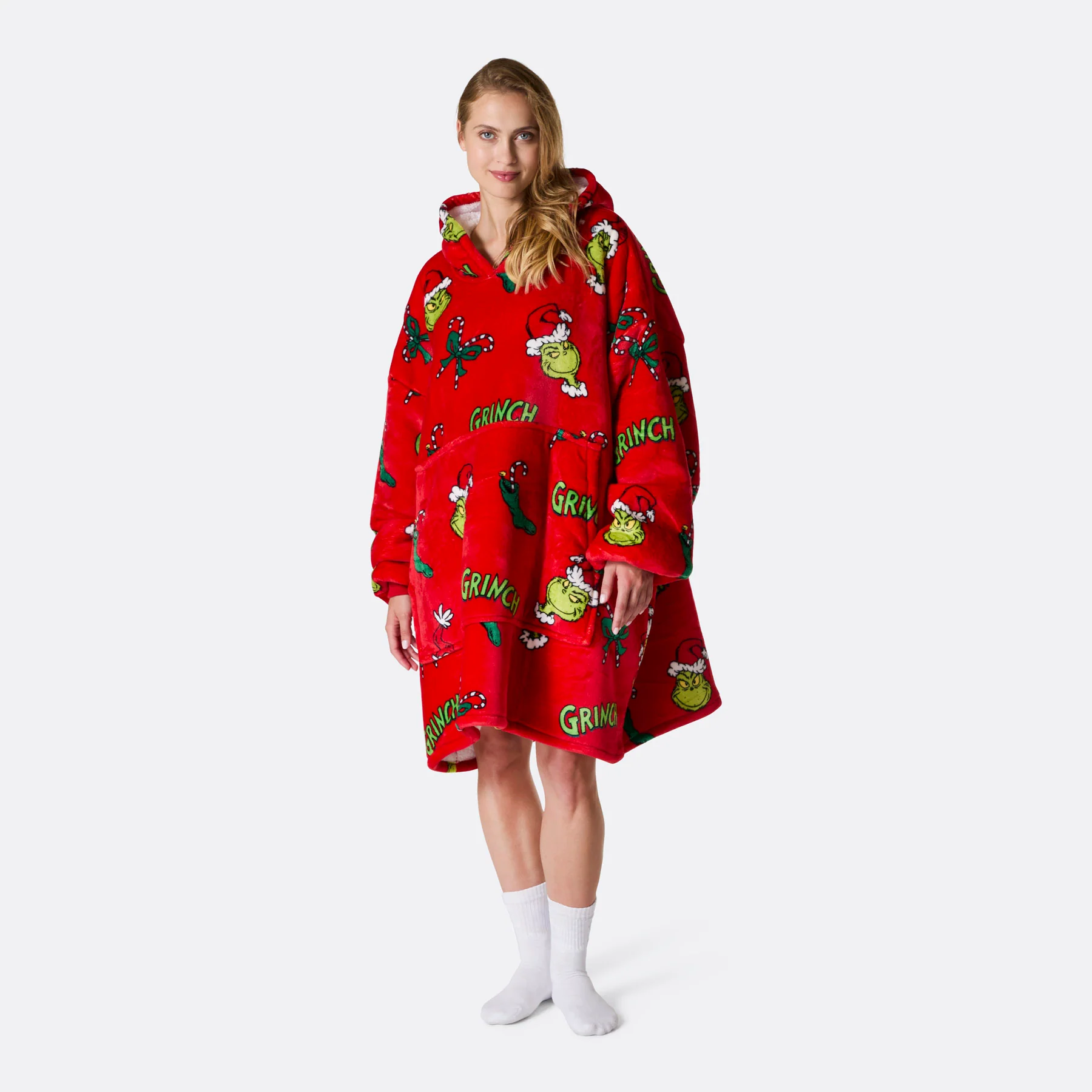 Grinchen Rød HappyHoodie - Image 7