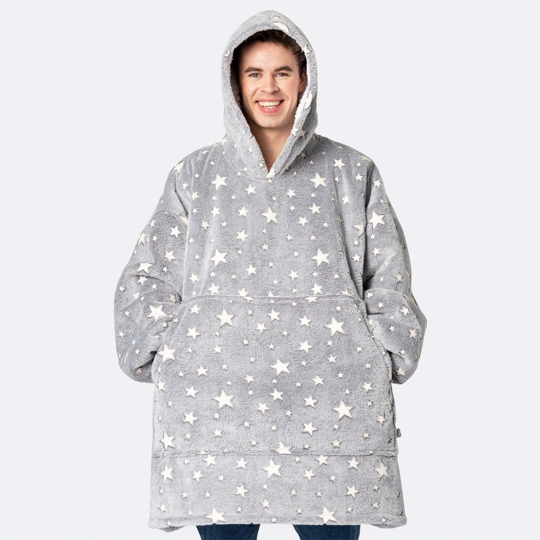 Stjerner Grå HappyHoodie - Image 6