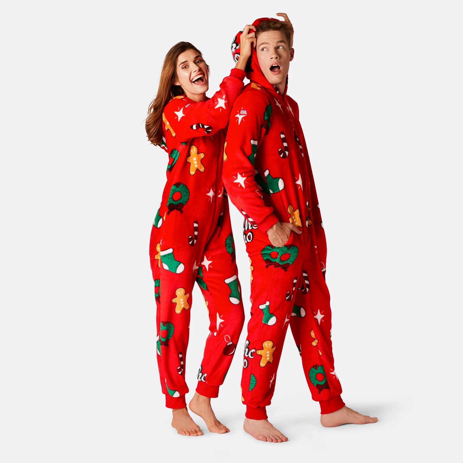 Hohoho Rød Onesie Herre - Image 2