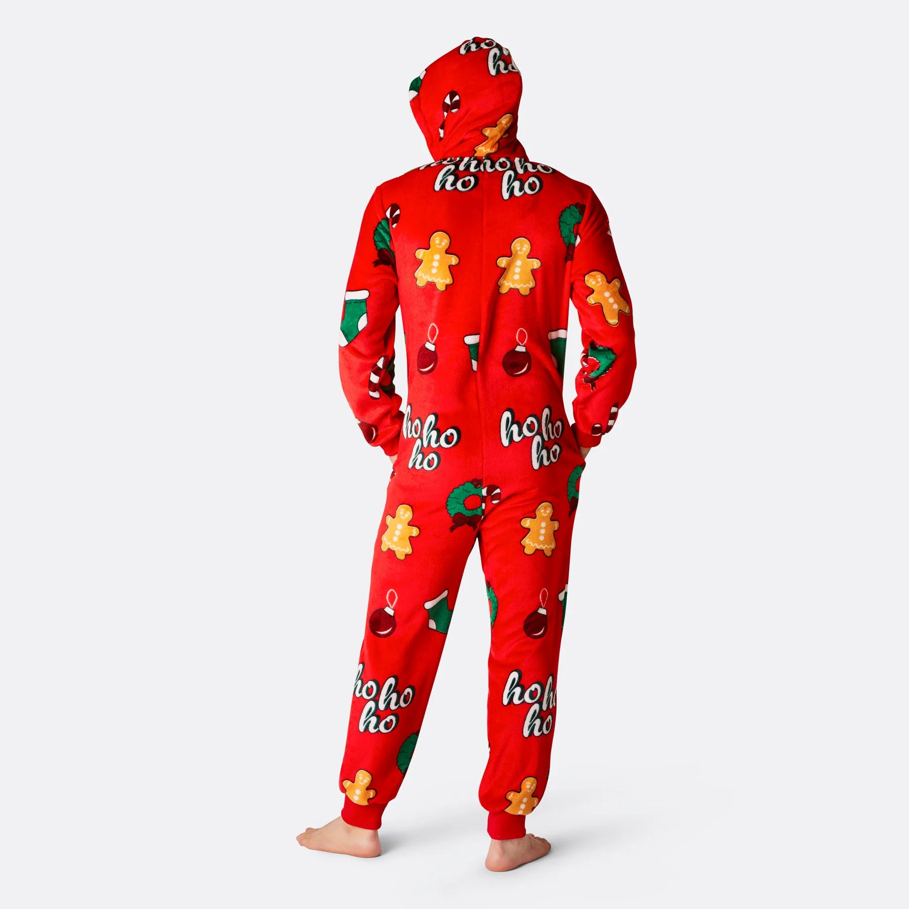 Hohoho Rød Onesie Herre - Image 3