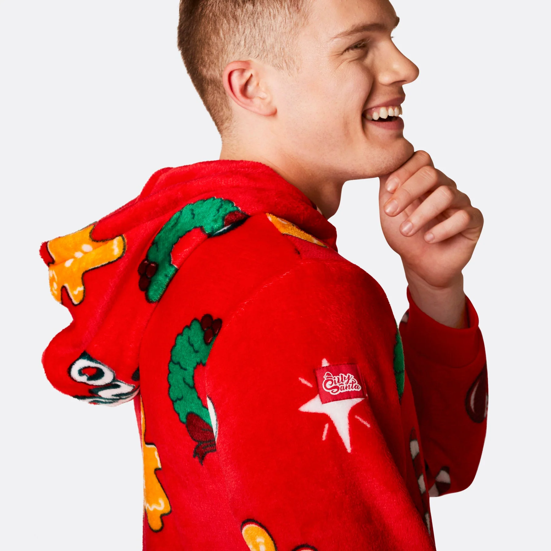 Hohoho Rød Onesie Herre - Image 4