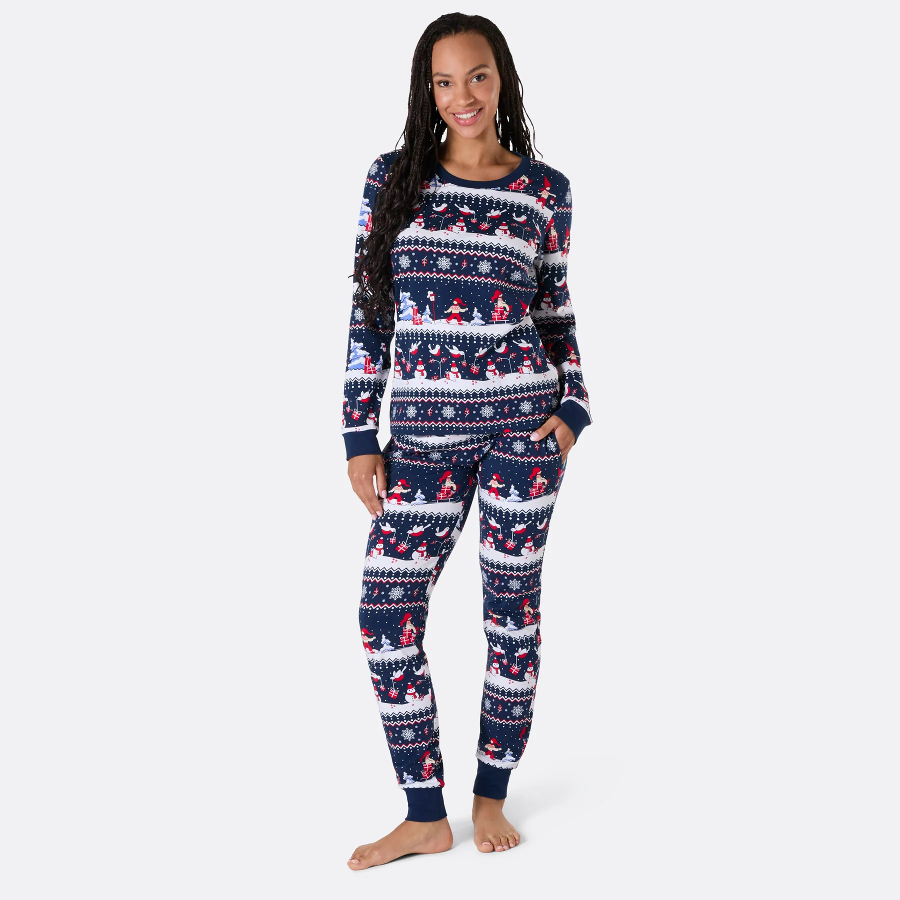 Julelandskap Julepysj Dame