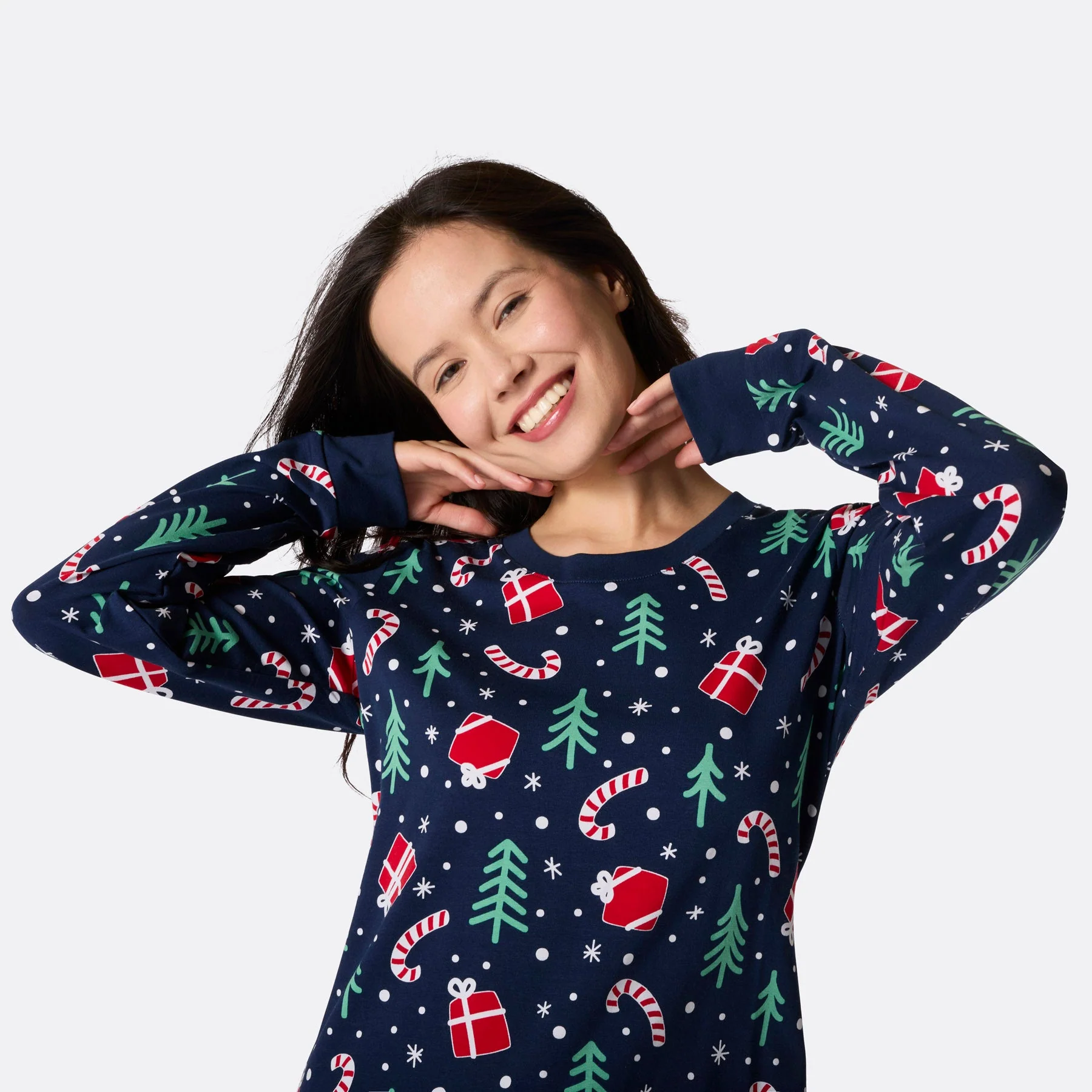 Julemønster Blå Julepysj Familie - Image 4