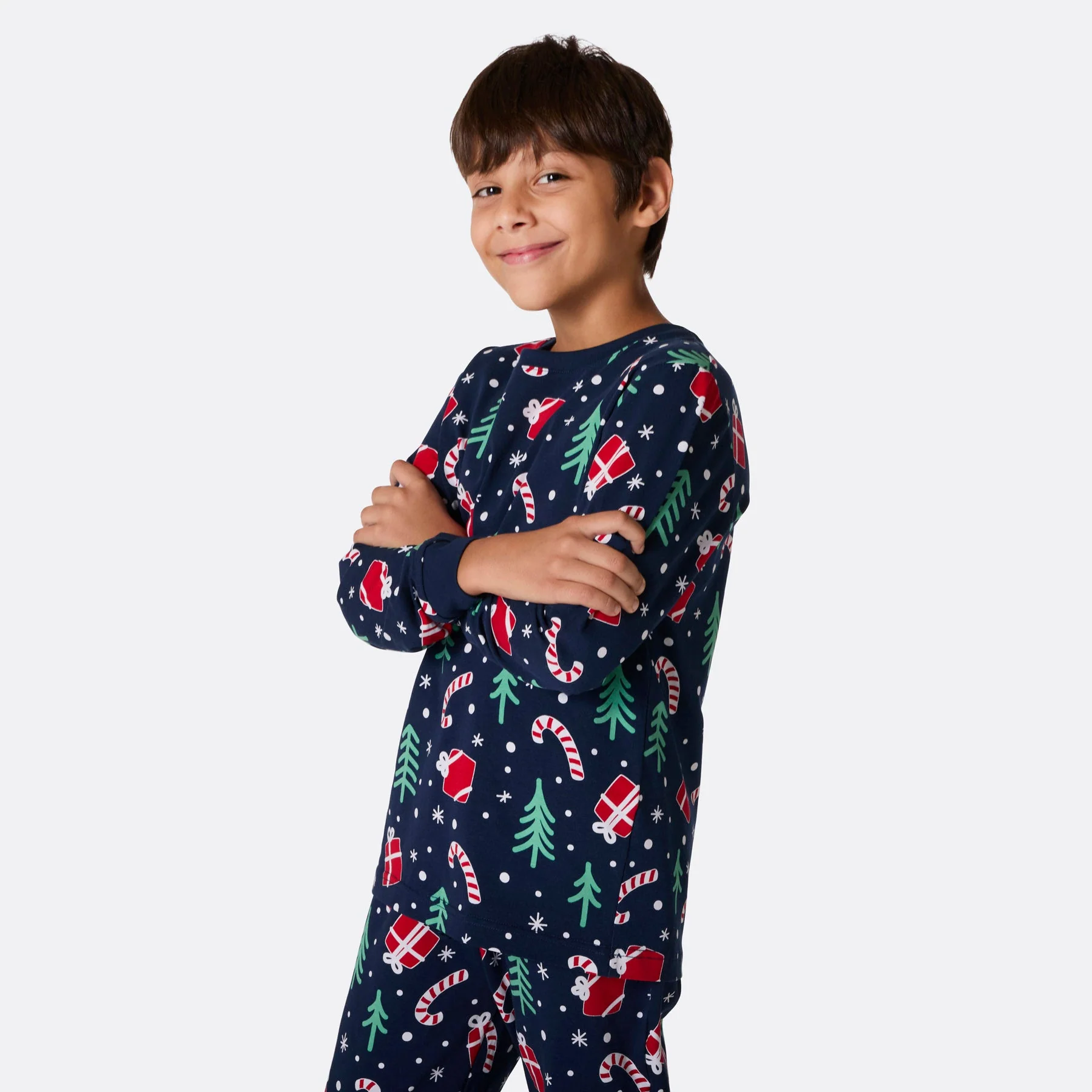 Julemønster Blå Julepysj Familie - Image 7