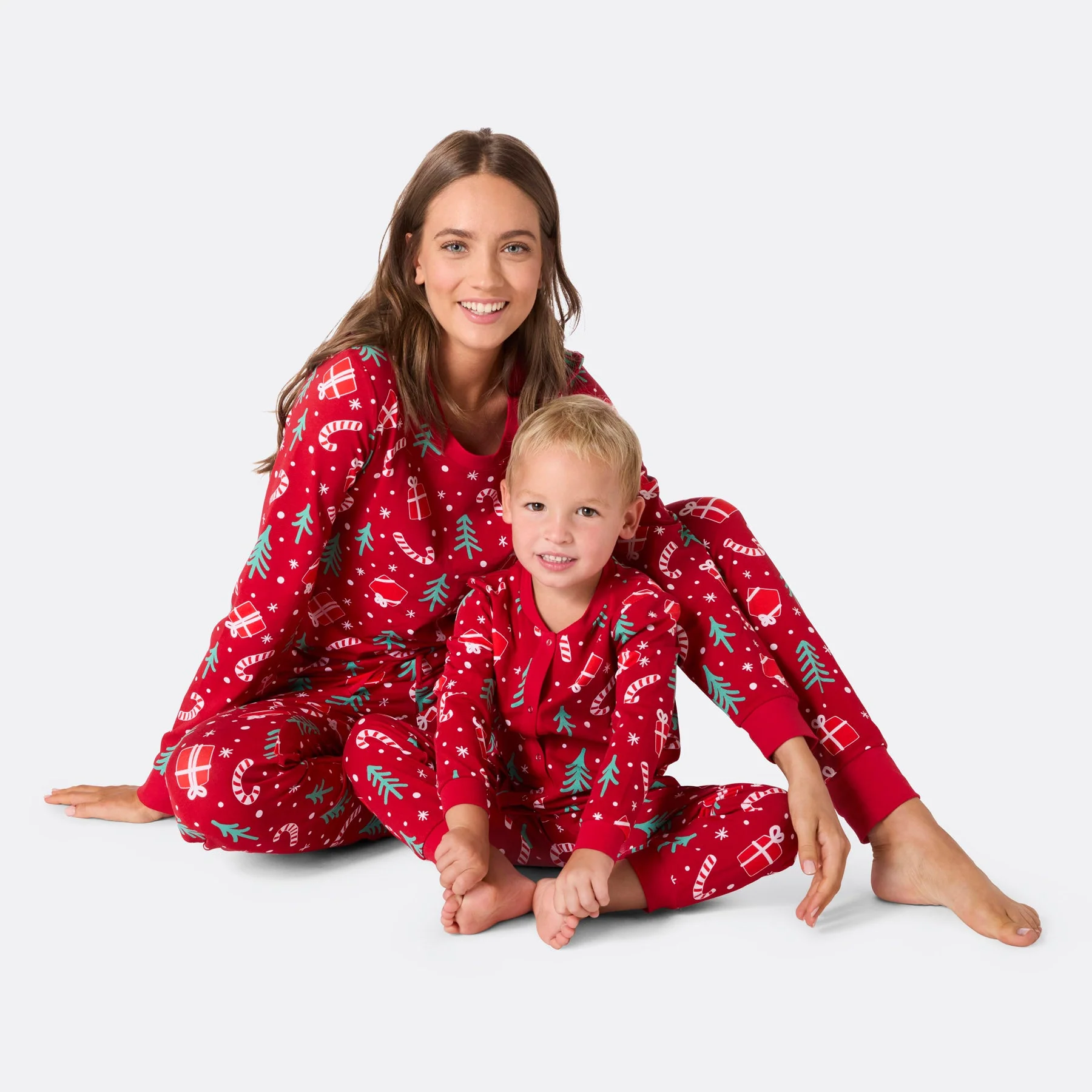 Julemønster Rød Julepysj Familie - Image 10