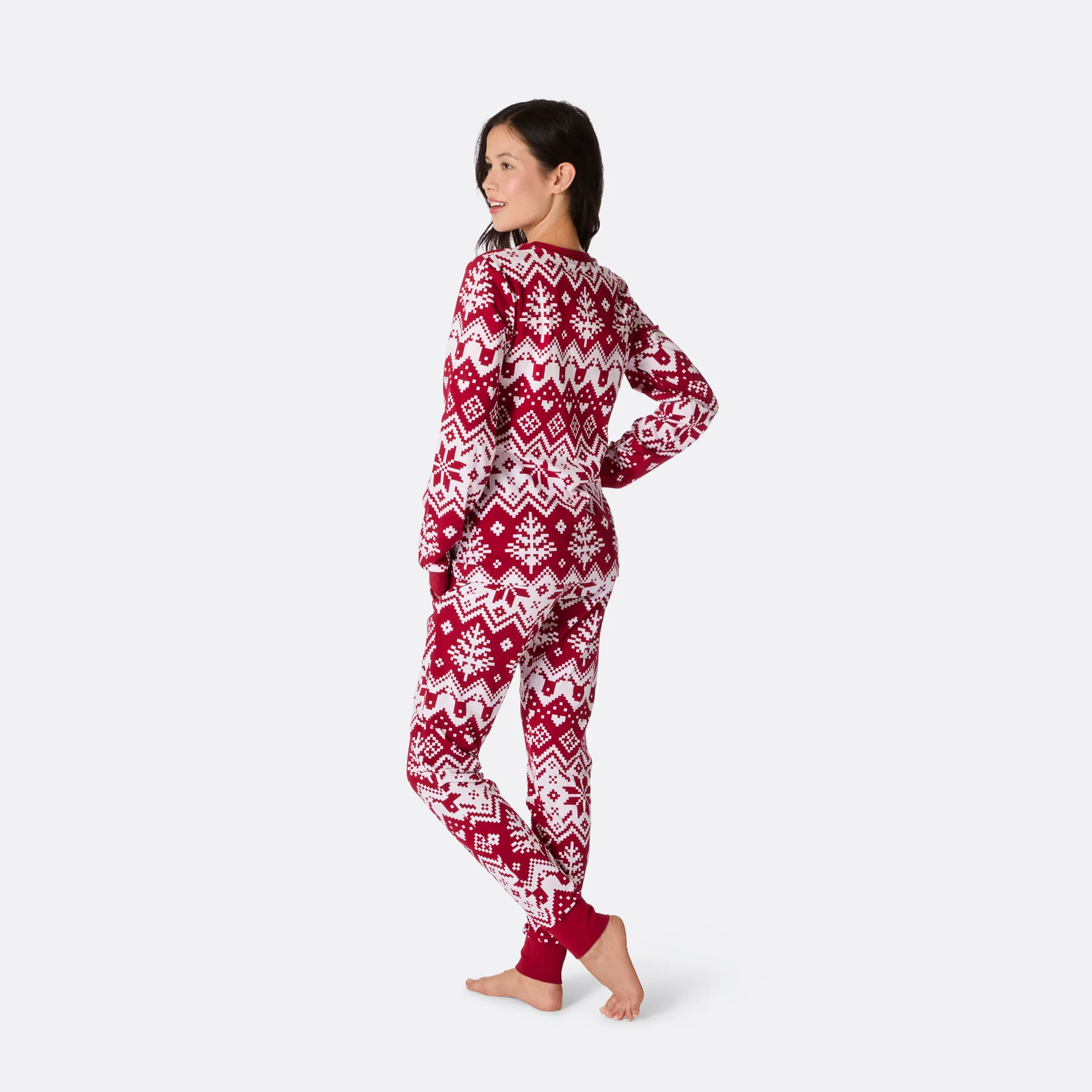 Julestrikk Rød Julepysj Dame - Image 3