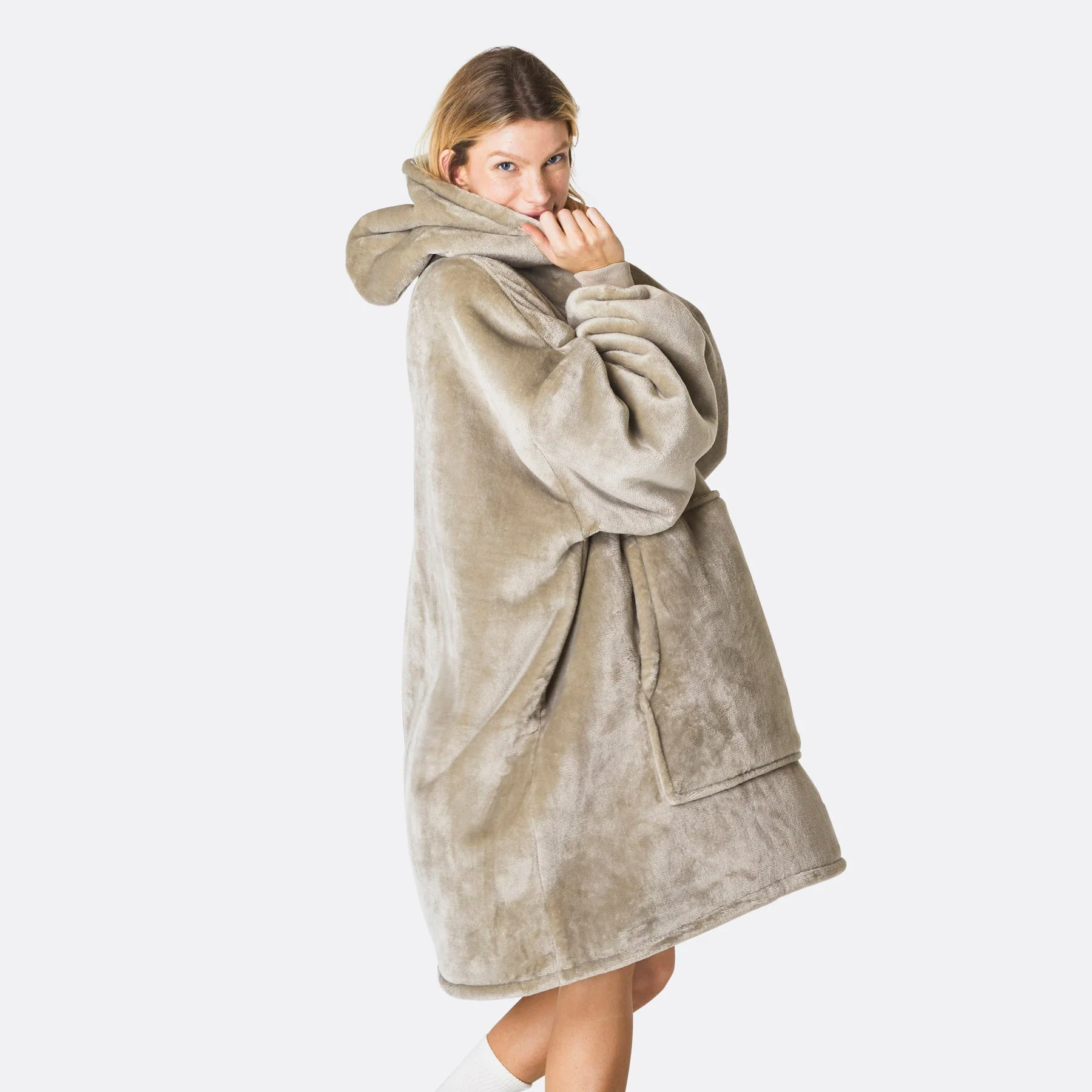 Khaki HappyHoodie - Image 3