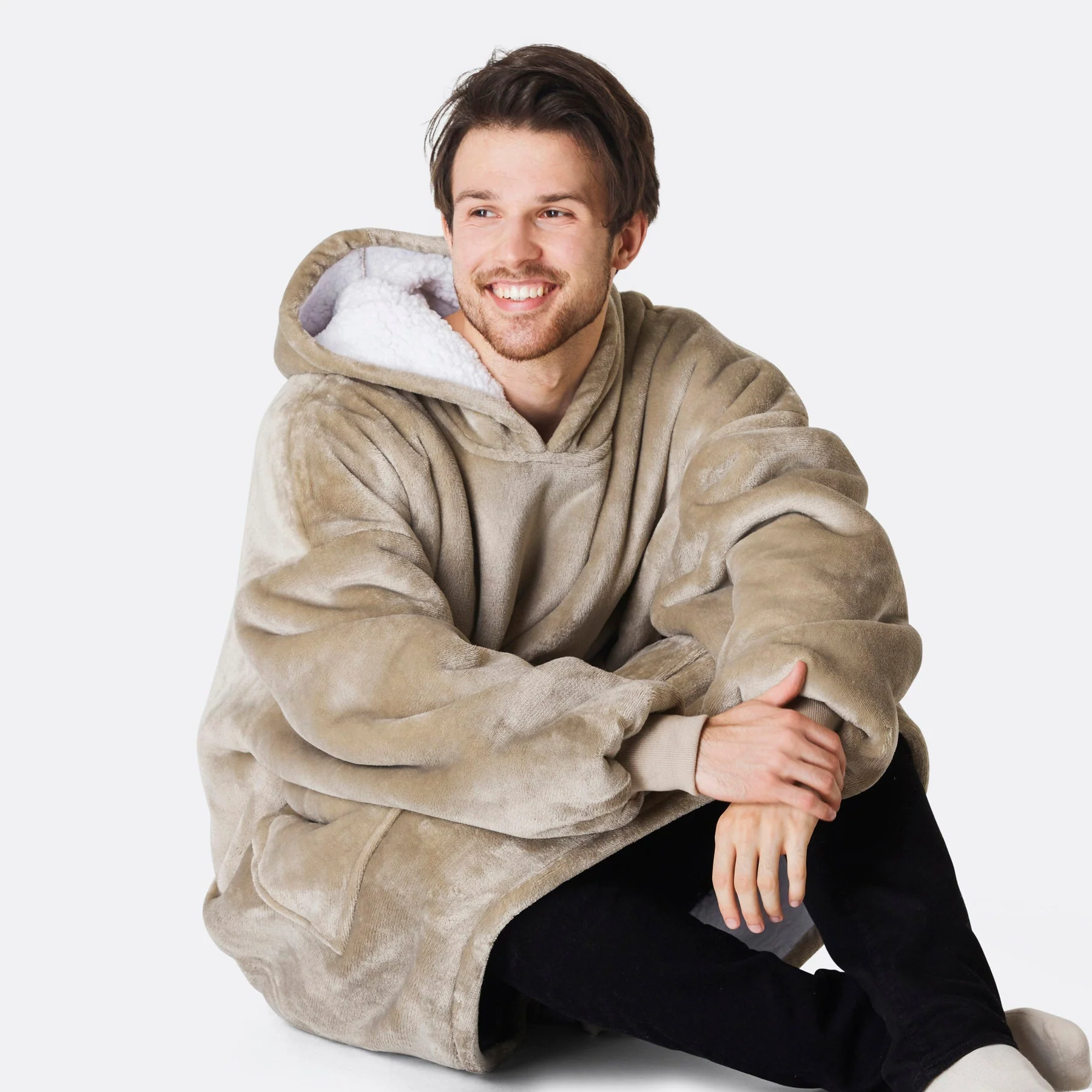 Khaki HappyHoodie - Image 7