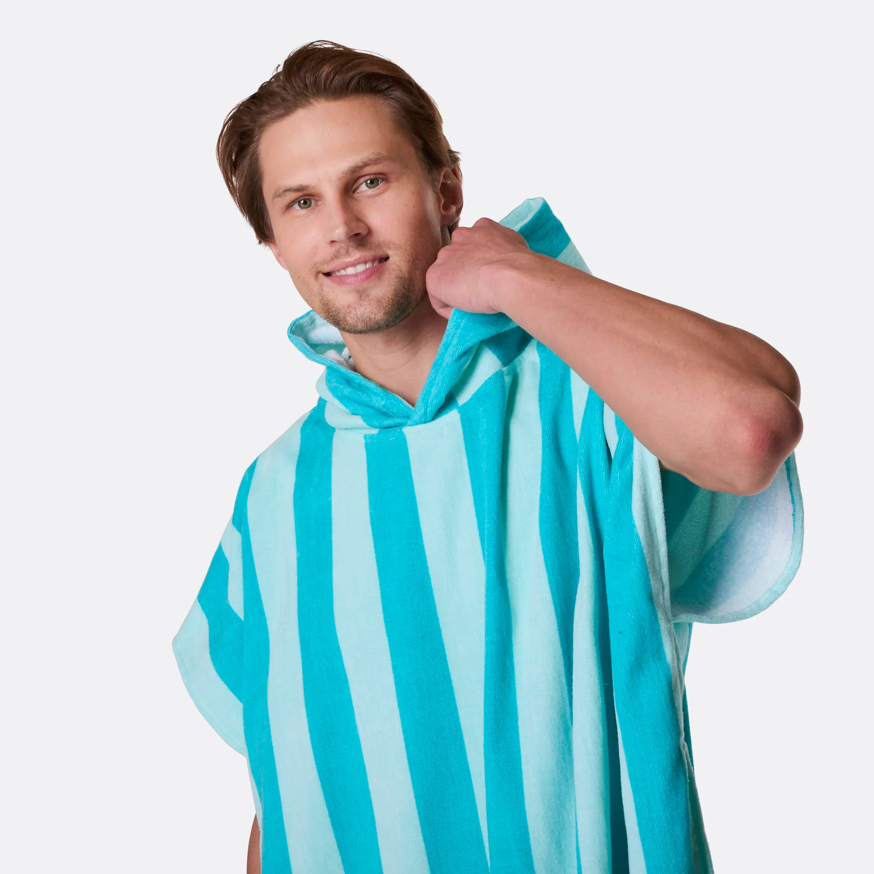 Korall Stripete Badeponcho - Image 5