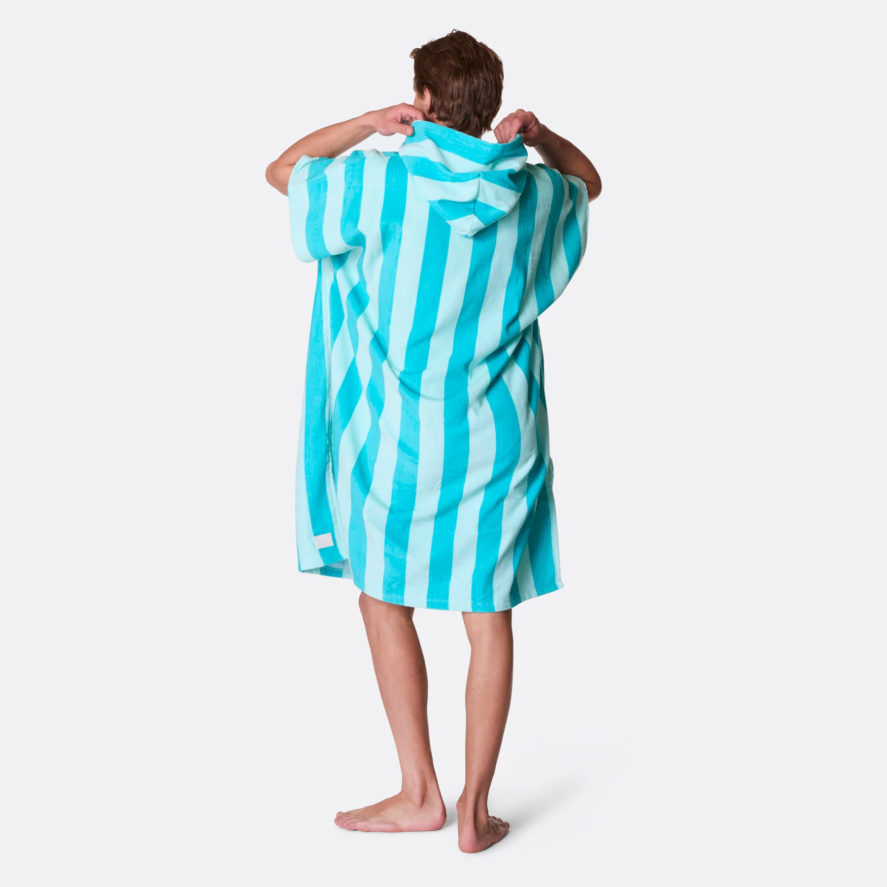 Korall Stripete Badeponcho - Image 7