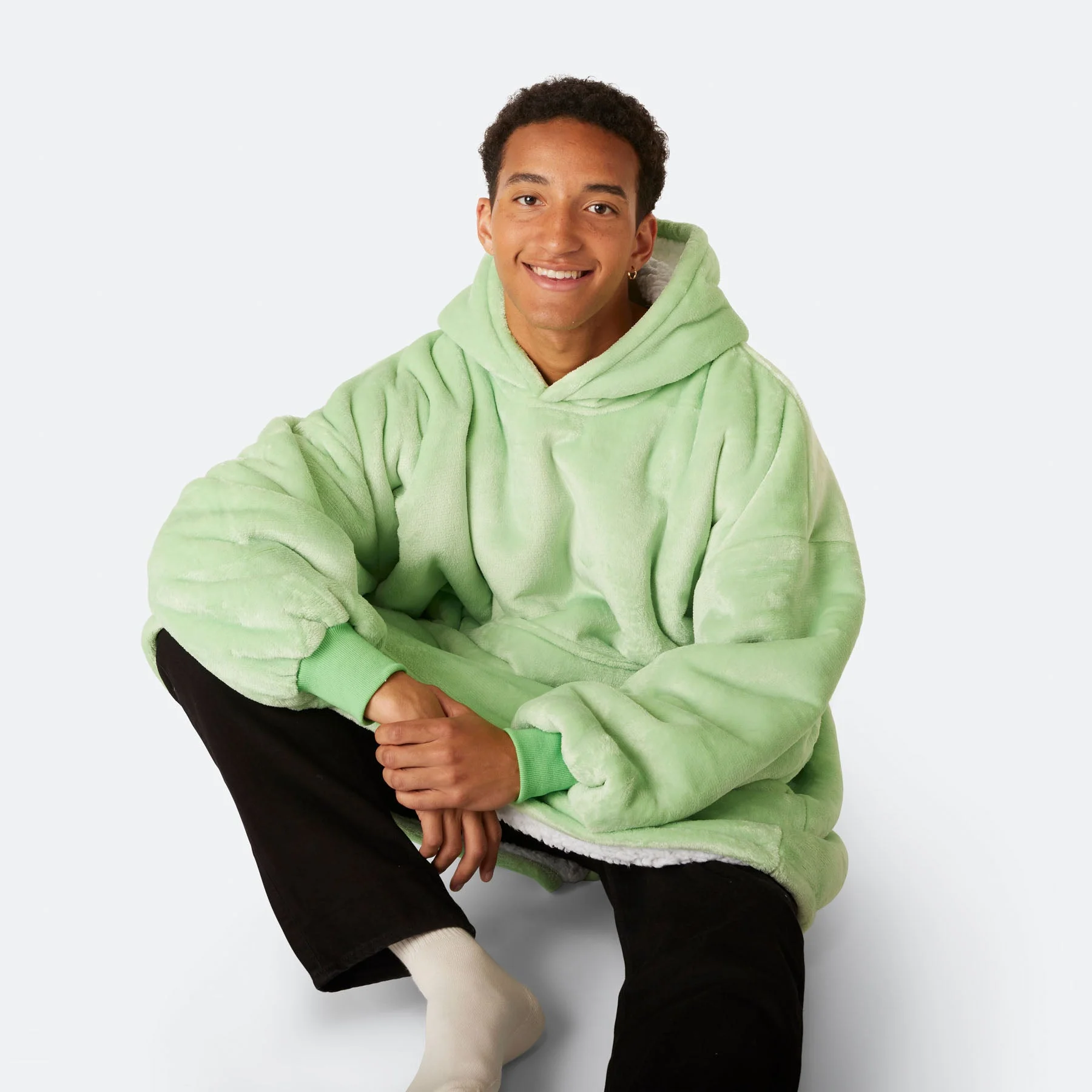 Lysegrønn HappyHoodie - Image 6