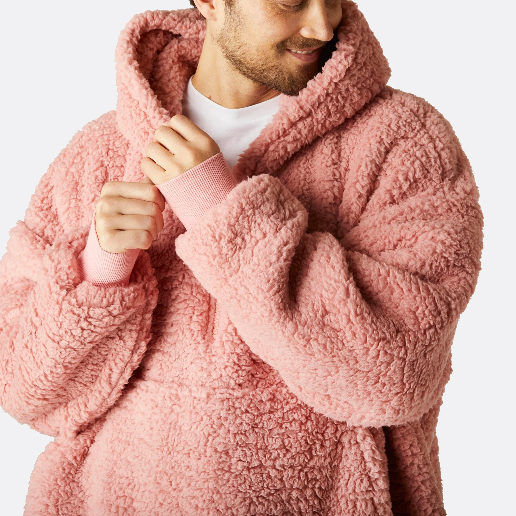 Rosa Sherpa HappyHoodie - Image 8
