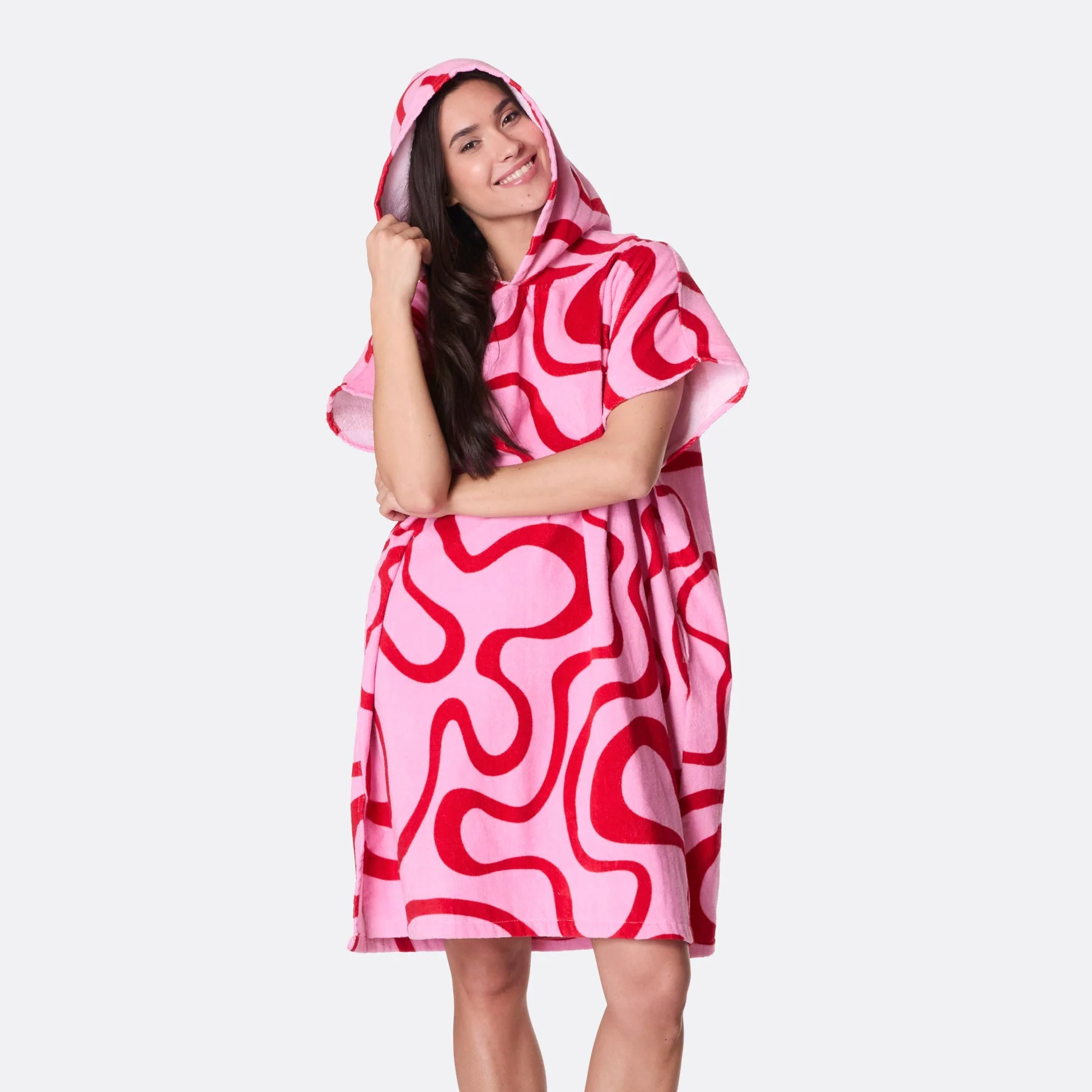 Rosa Wavy Badeponcho - Image 7