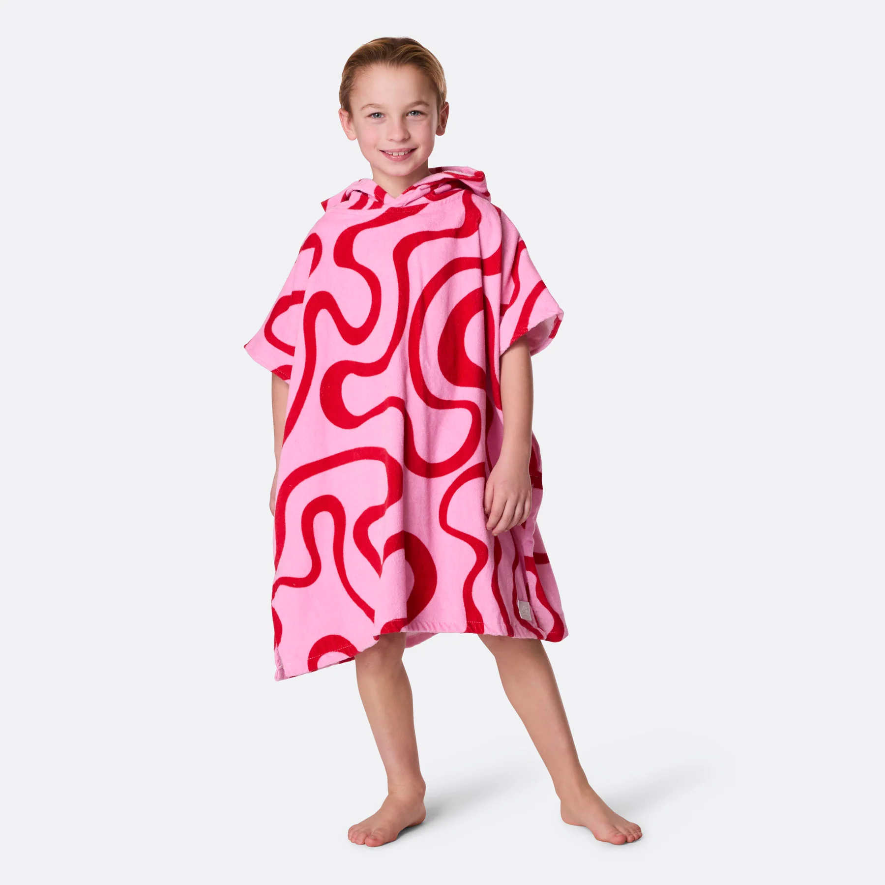 Rosa Wavy Badeponcho Barn - Image 3