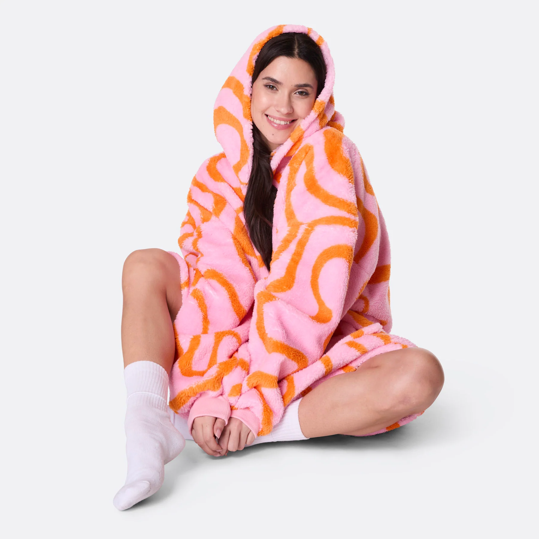 Rosa Wavy Teddy HappyHoodie - Image 2