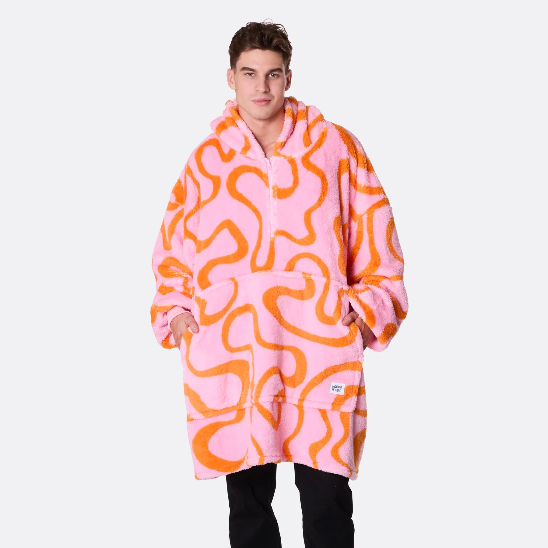 Rosa Wavy Teddy HappyHoodie - Image 4