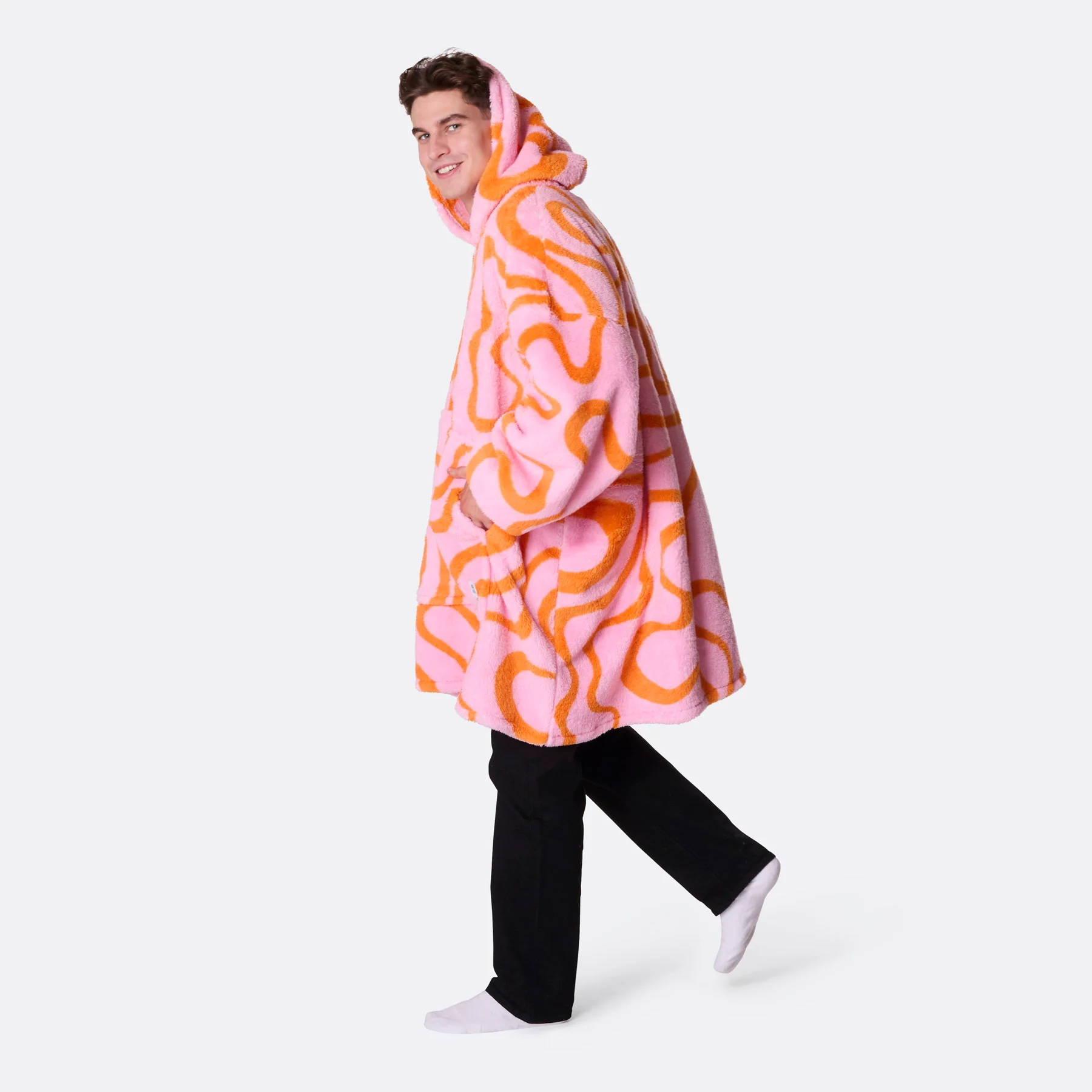 Rosa Wavy Teddy HappyHoodie - Image 5