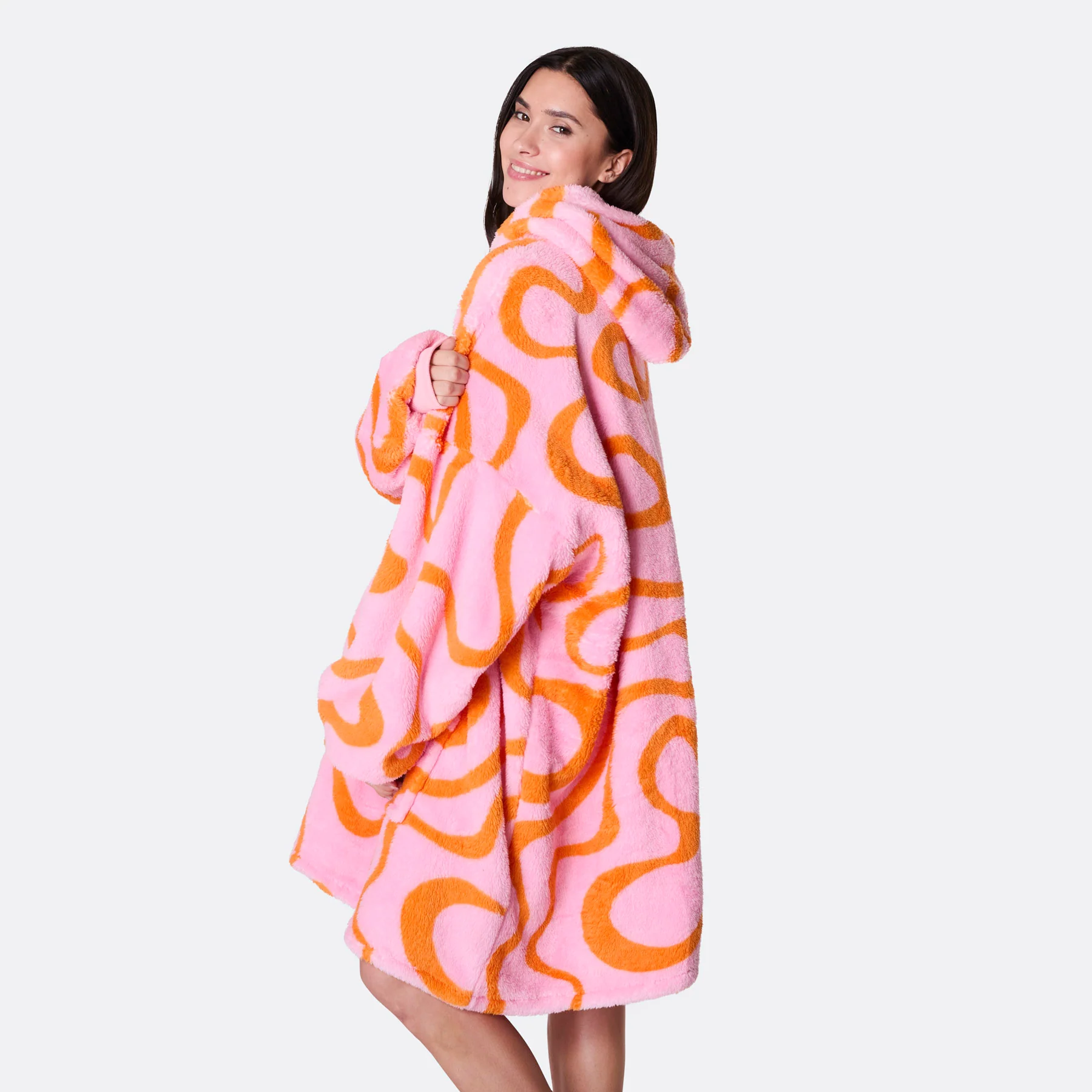 Rosa Wavy Teddy HappyHoodie - Image 7