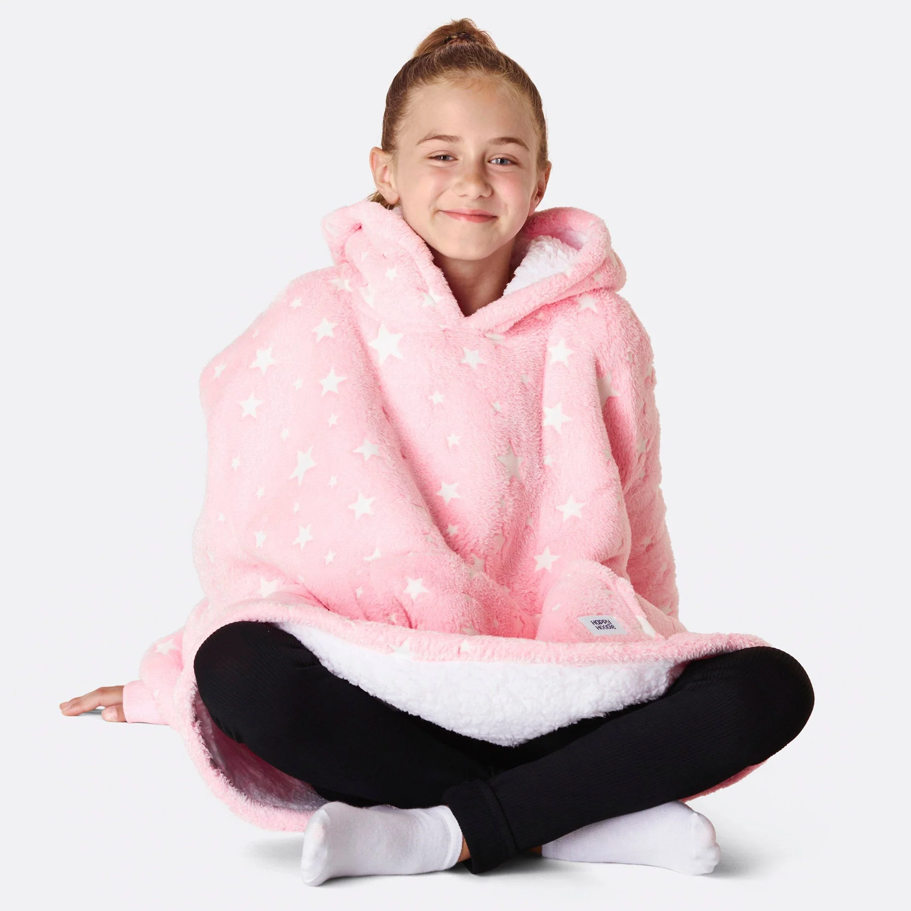 Stjerner Rosa HappyHoodie Barn - Image 3
