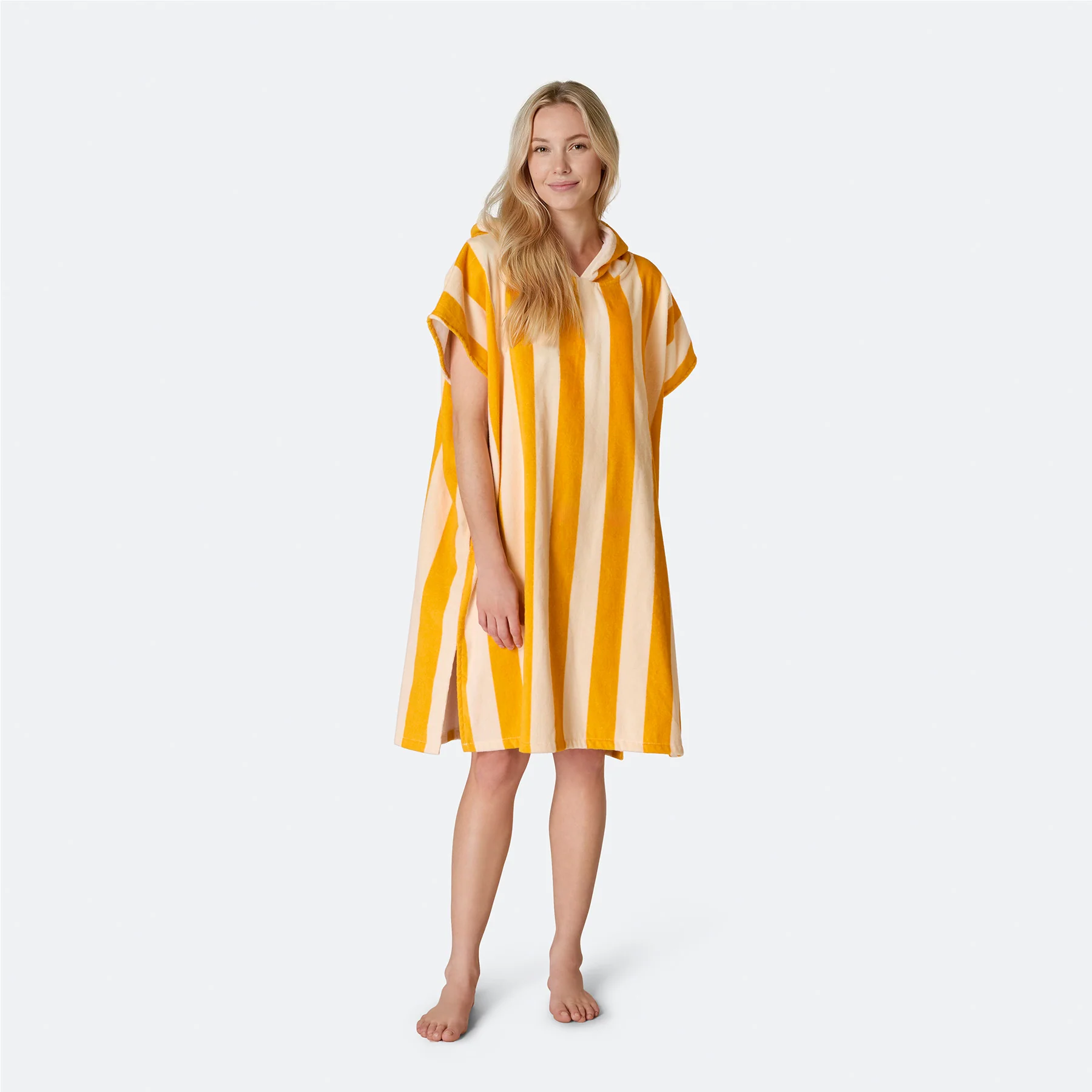 Stripete Gul Badeponcho - Image 3