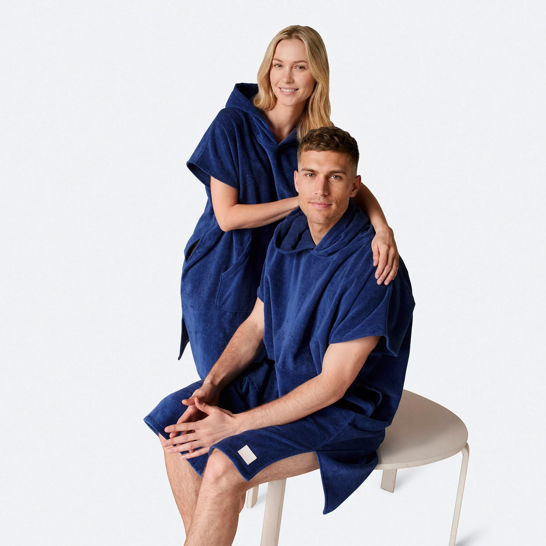 Marineblå Badeponcho - Image 5