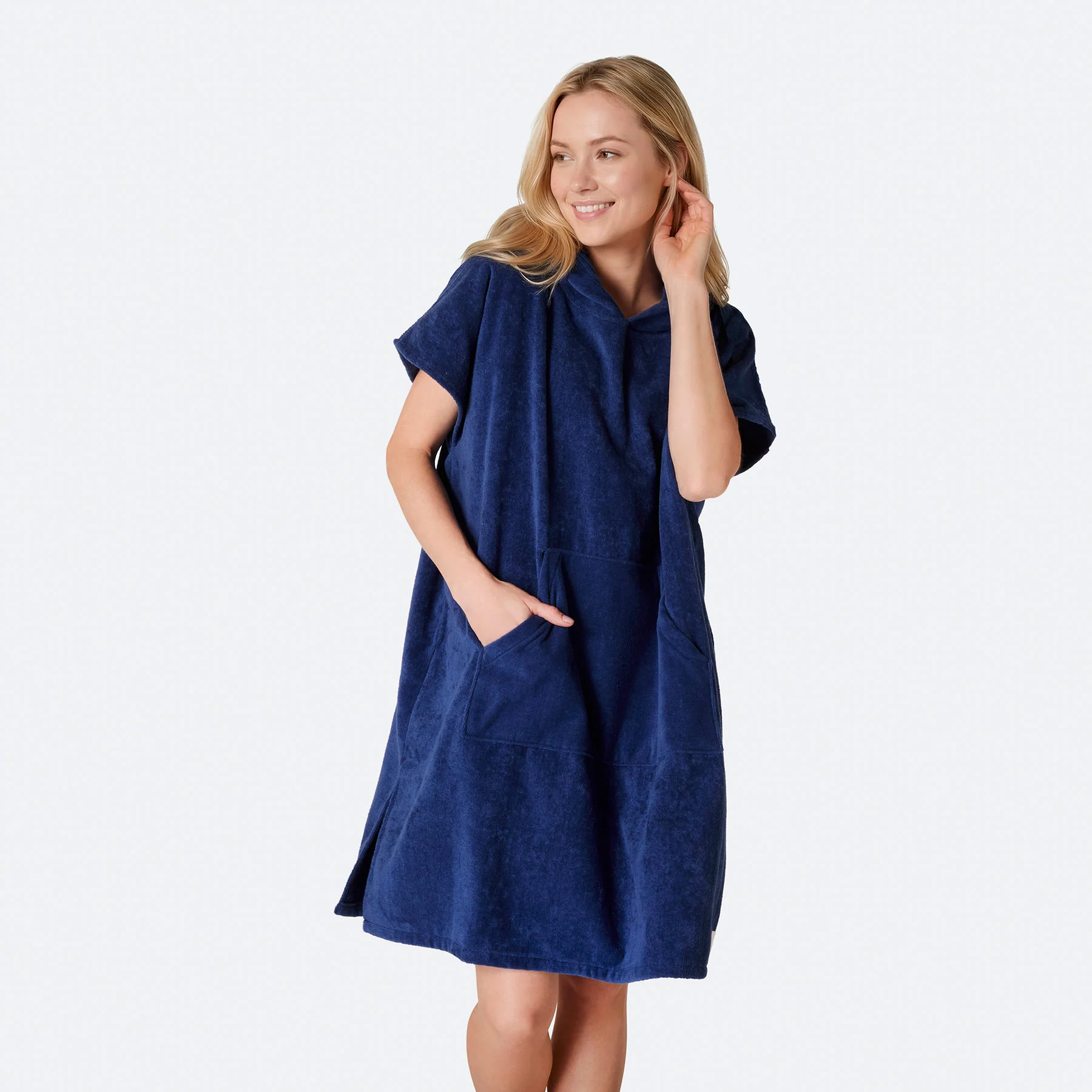 Marineblå Badeponcho - Image 6